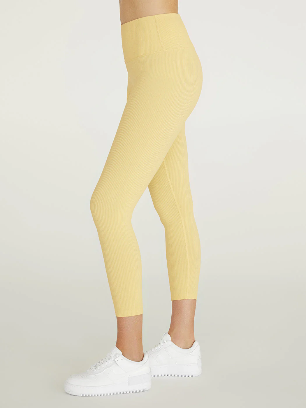 Ribbed 7/8 Legging - Butter Yellow