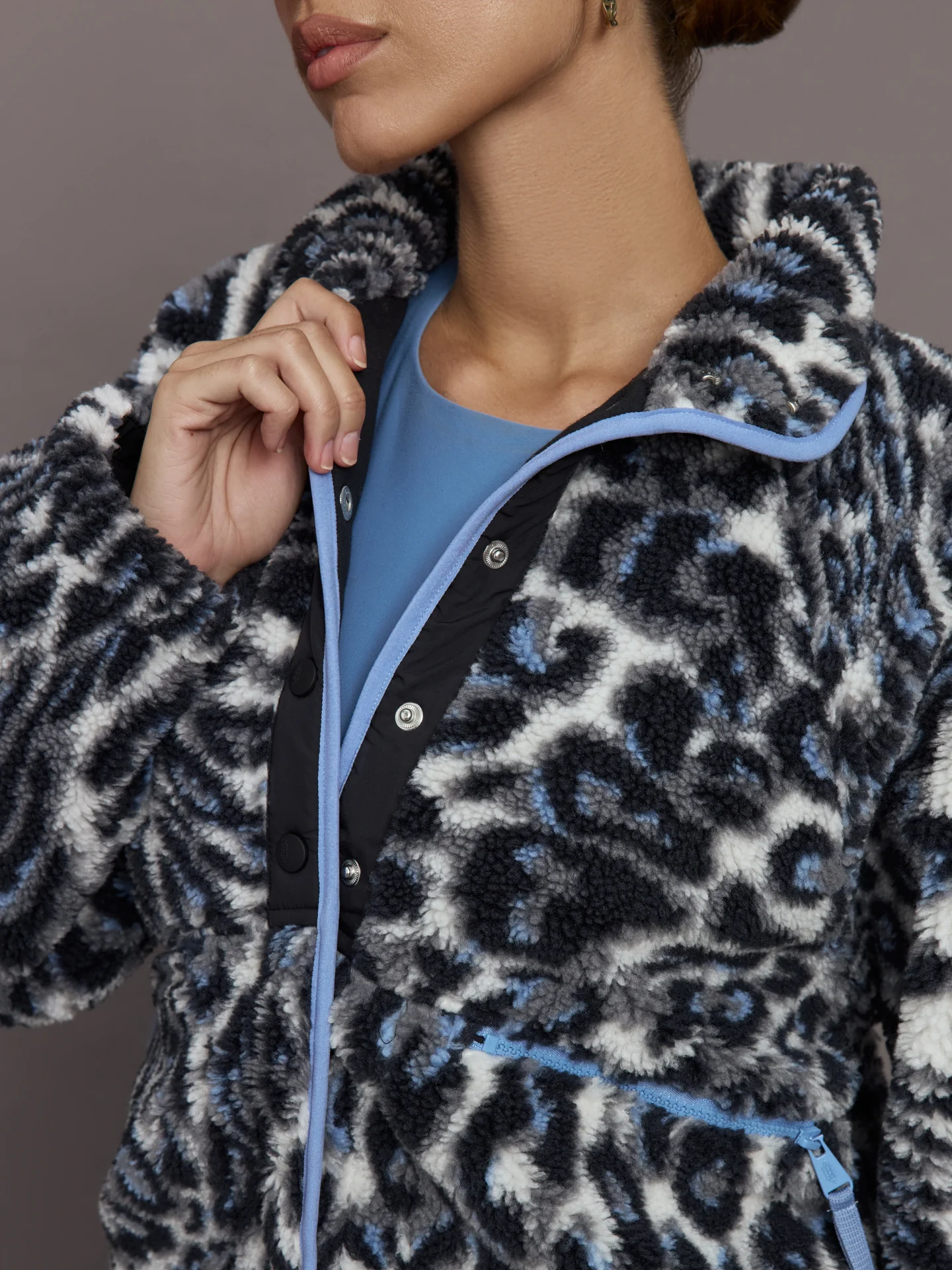 Rocky Ridge Pullover - Blue Cheetah - Image 5