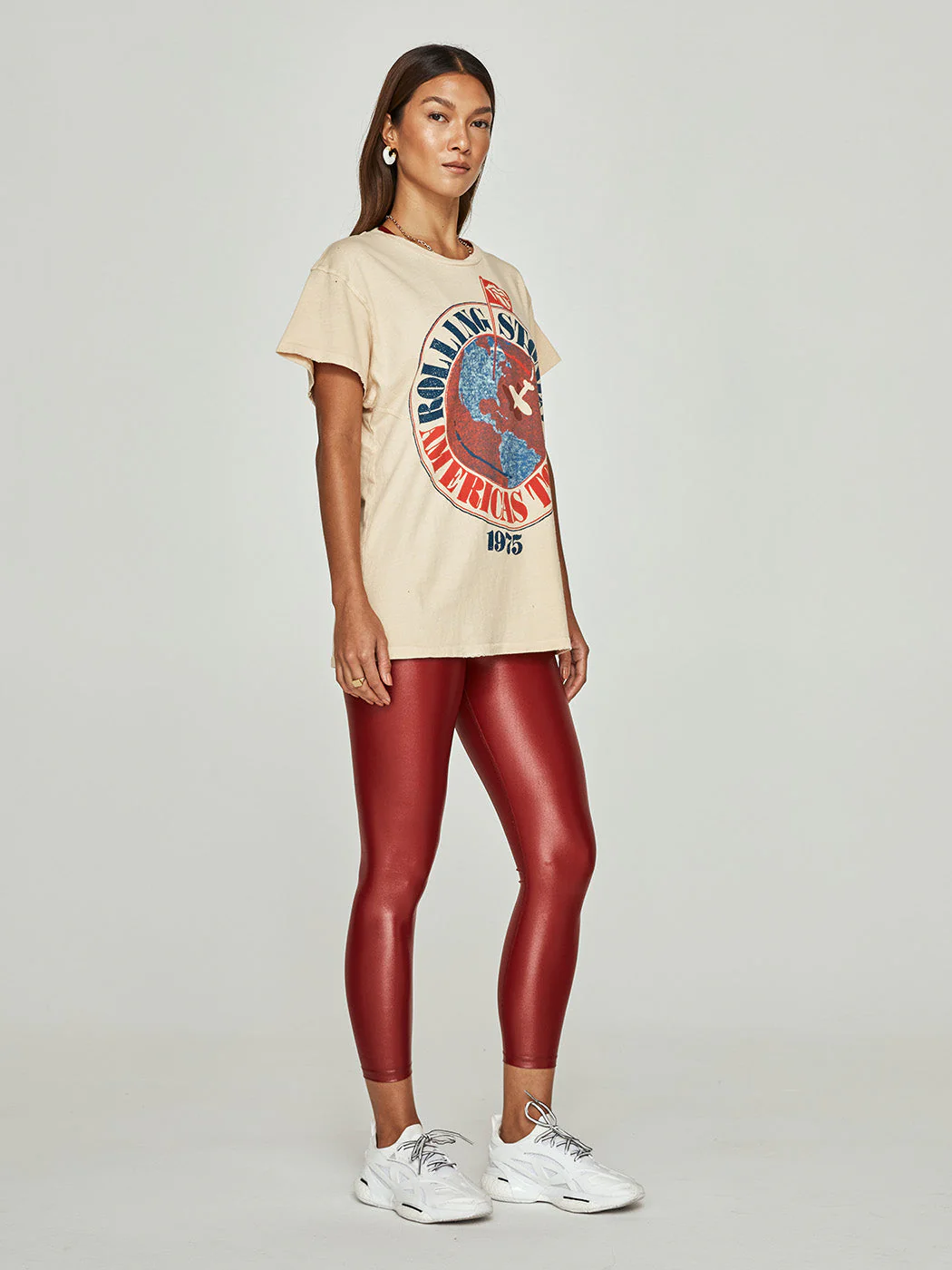 Rolling Stones 1975 Unisex Tee - Sunbleach - Image 6