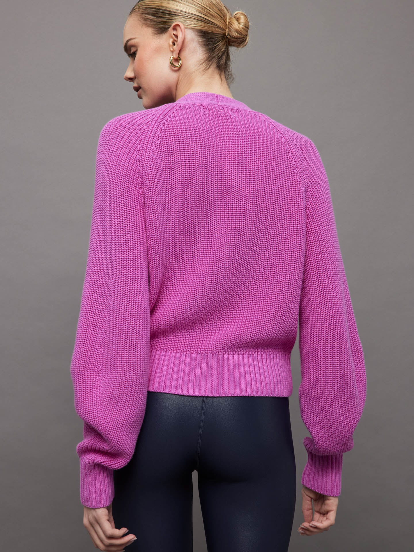 Rumi Shaker Cardigan - Orchid - Image 3