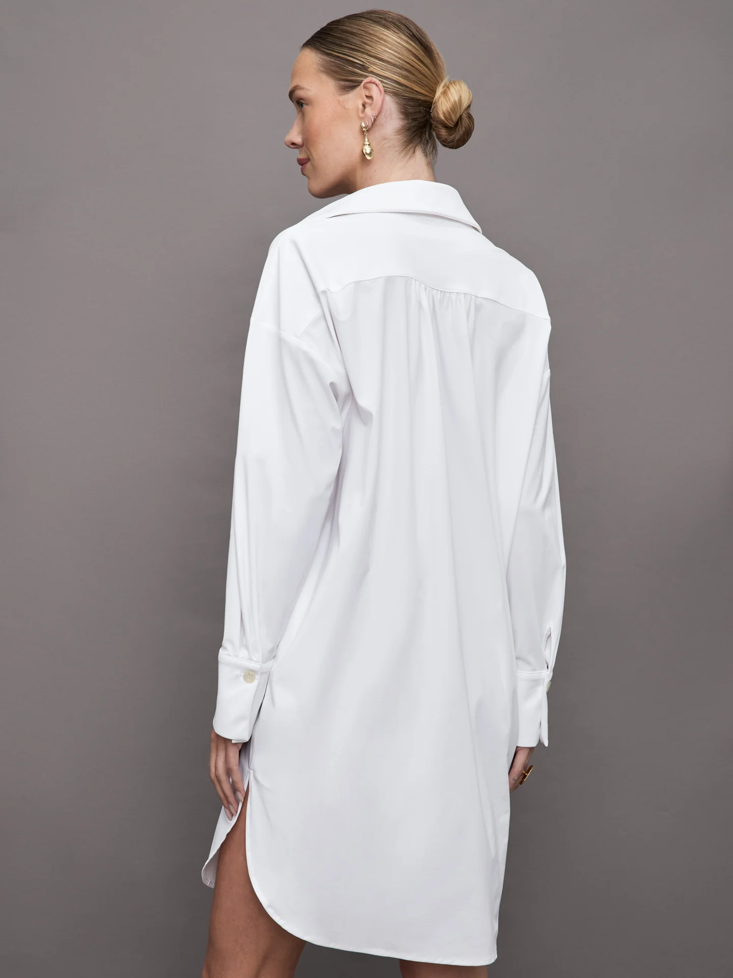 Sag Harbour Shirt Dress - White - Image 5