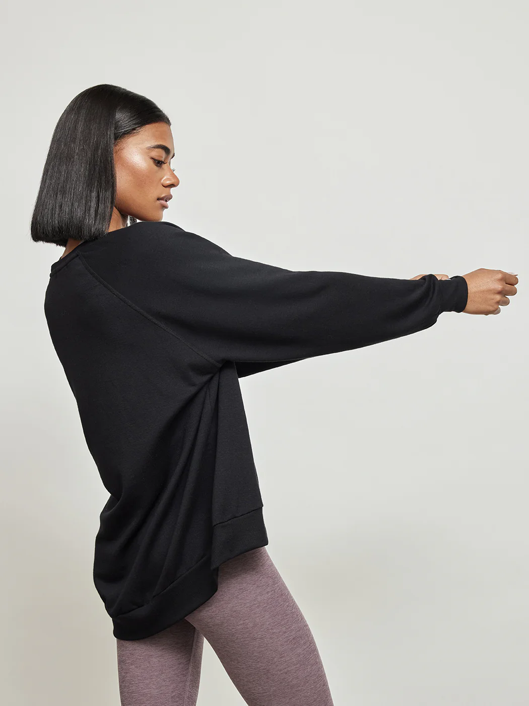 Saturday Oversized Pullover - Black - Image 3