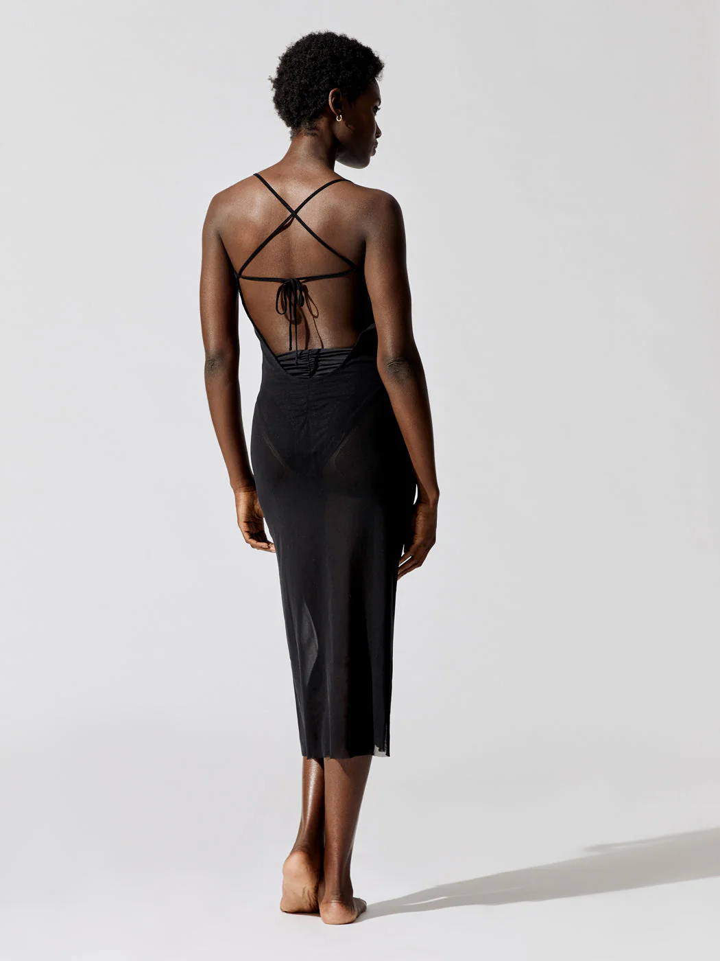 Scoop Back Maxi Dress - Black - Image 2