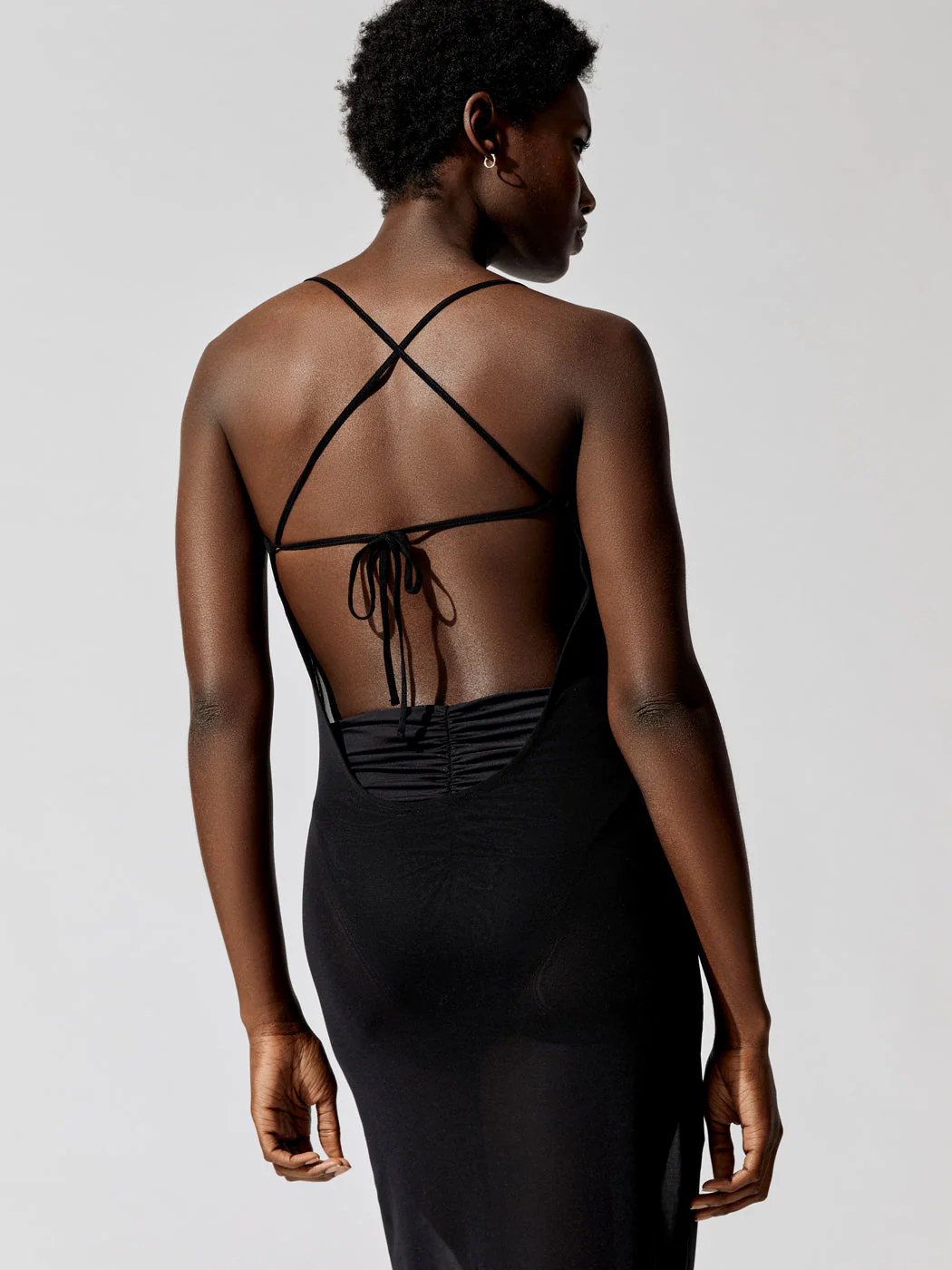 Scoop Back Maxi Dress - Black - Image 4