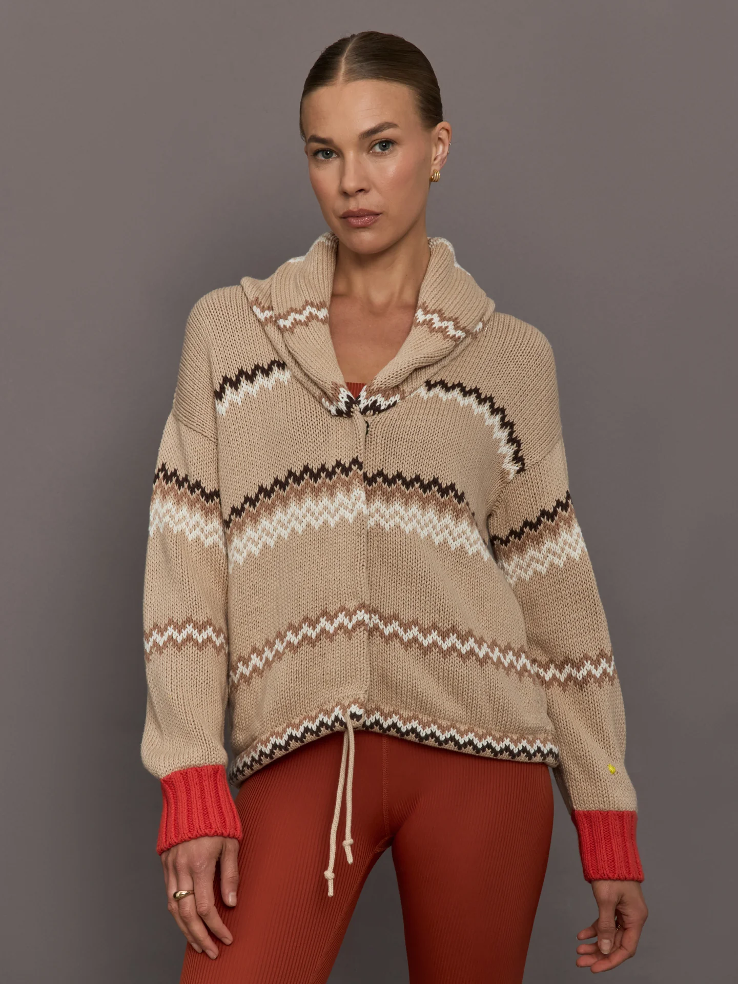Shawl Collar Ker-isle Cardigan - Multi