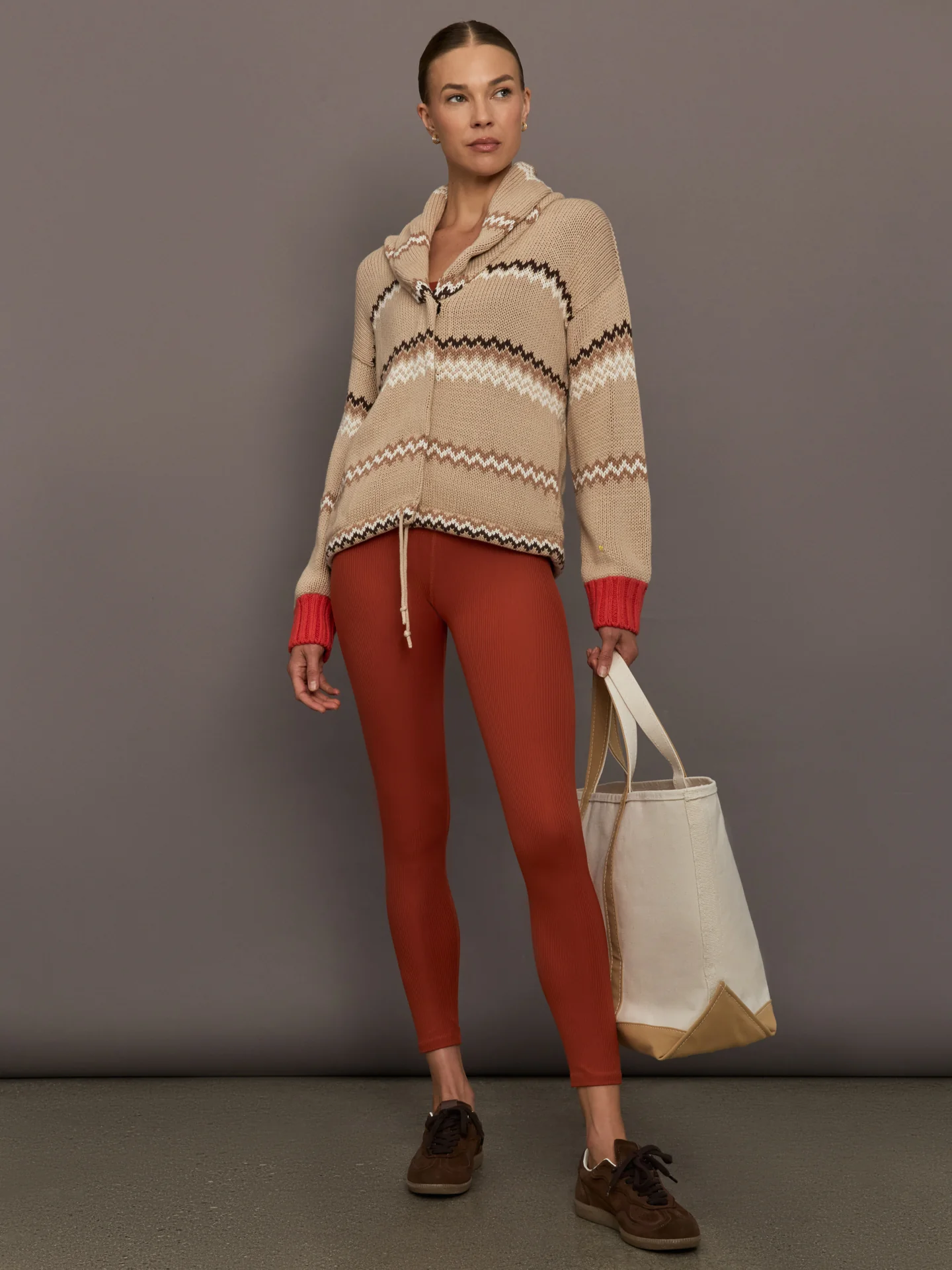 Shawl Collar Ker-isle Cardigan - Multi - Image 2