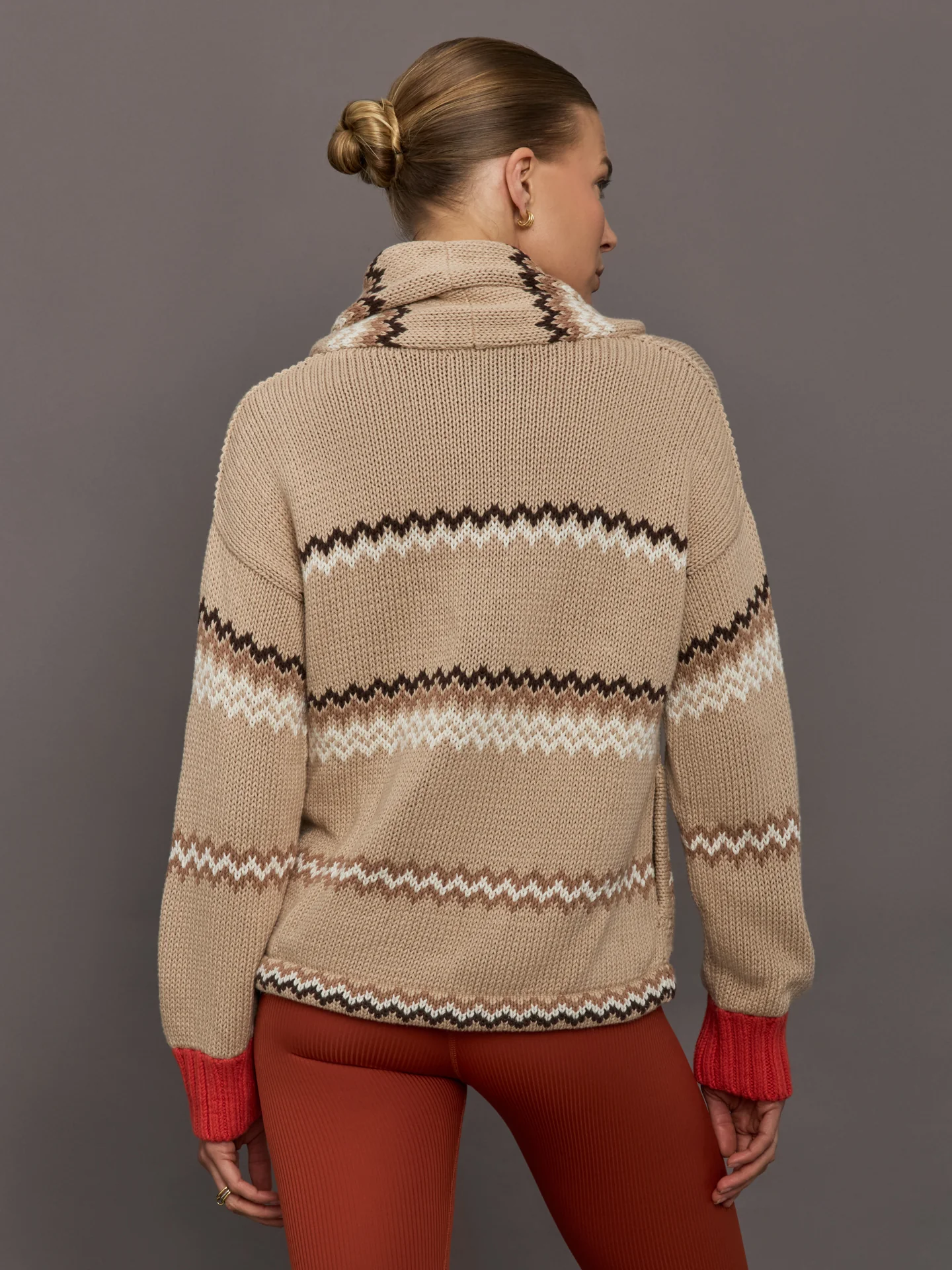 Shawl Collar Ker-isle Cardigan - Multi - Image 5
