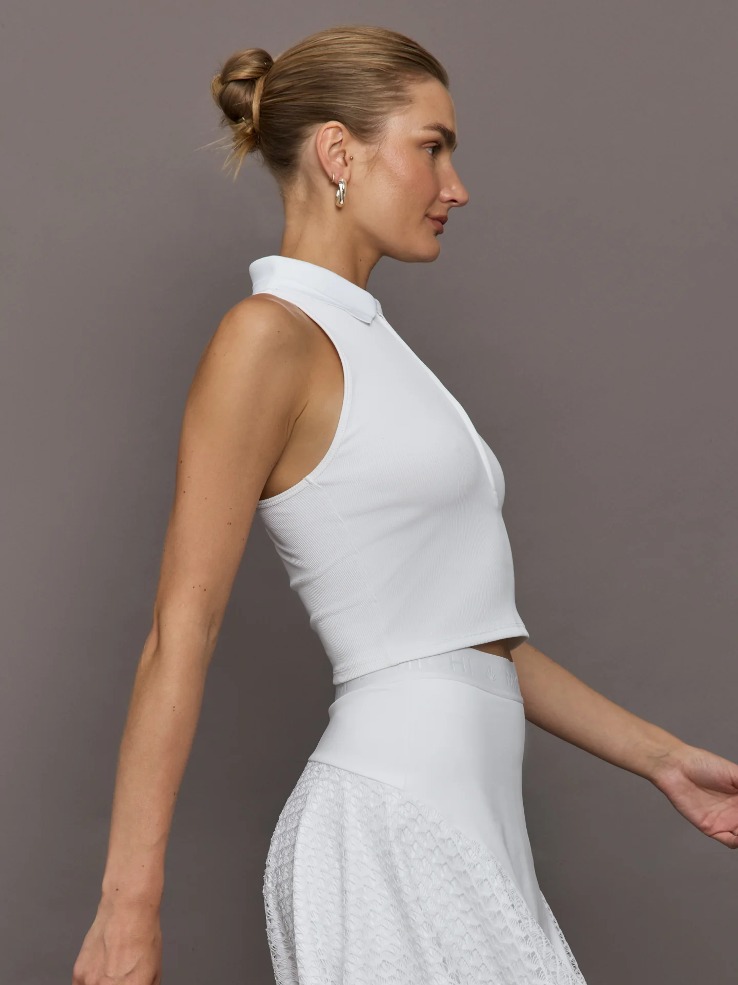 Shift Ribbed Tank - White - Image 3