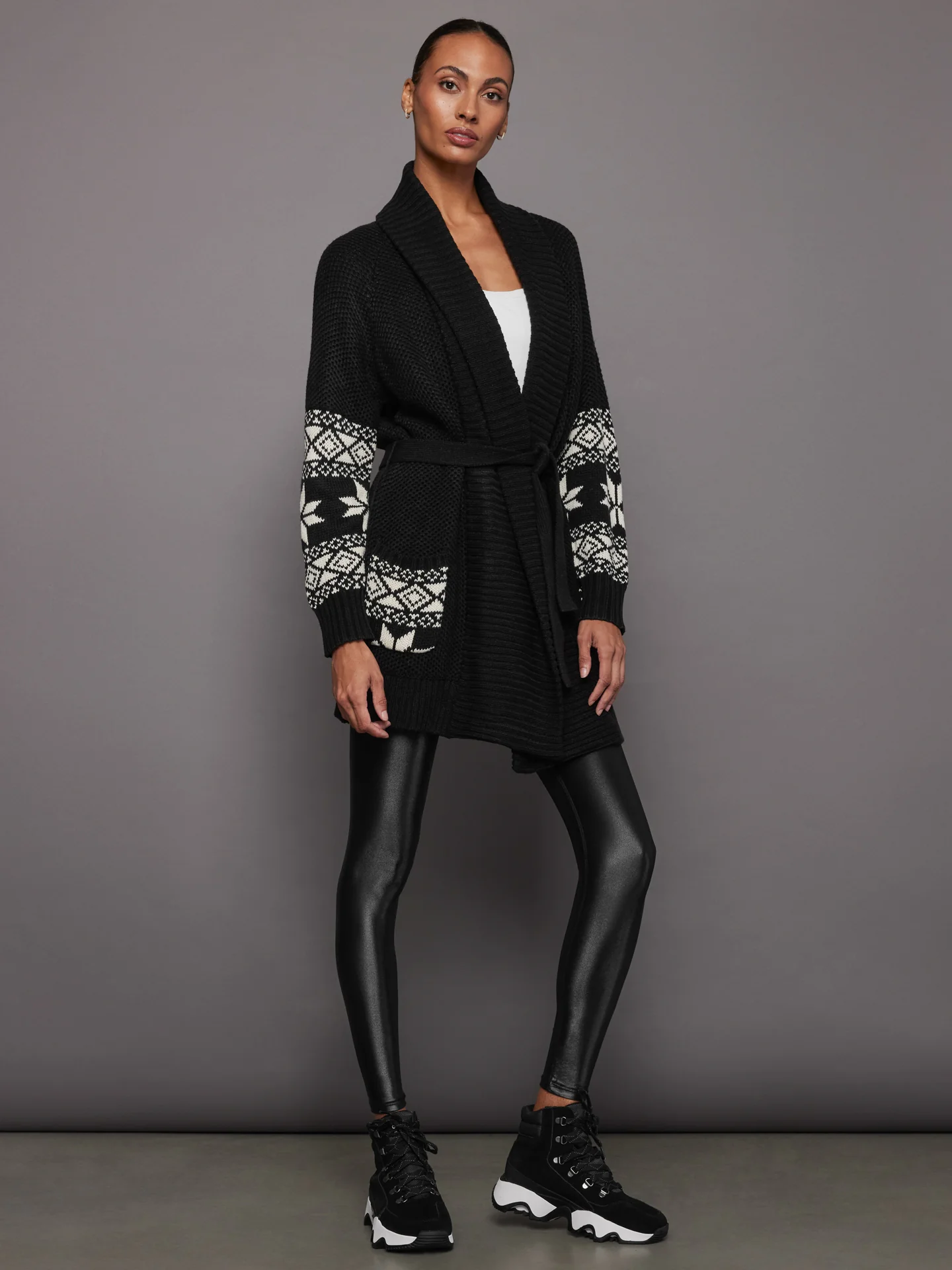 Shiloh Southwestern Cardi - Black - Image 5