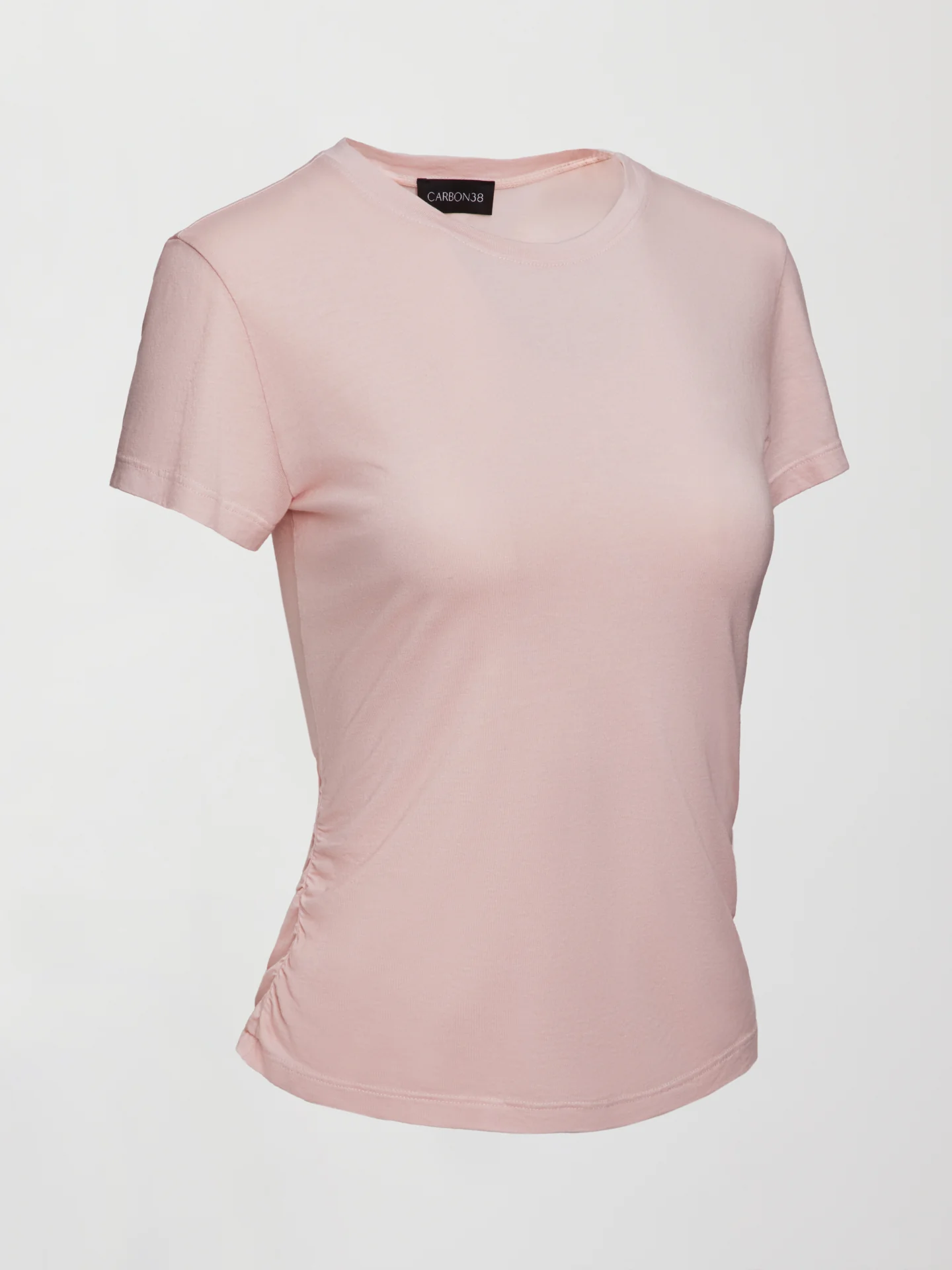 Short Sleeve Ruched Tee - Lotus - Image 9