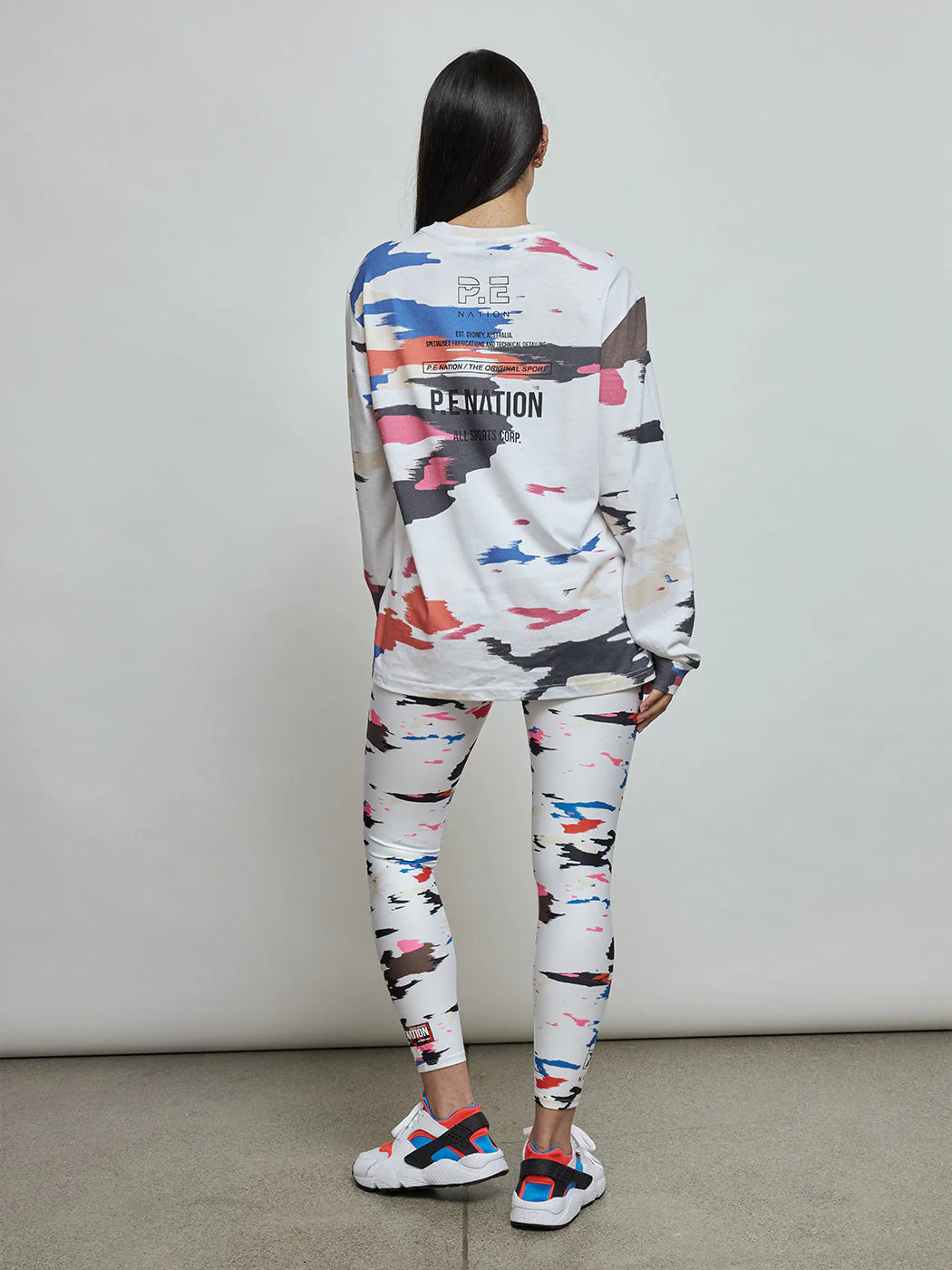 Shozo Long Sleeve Top - White Army Print - Image 3