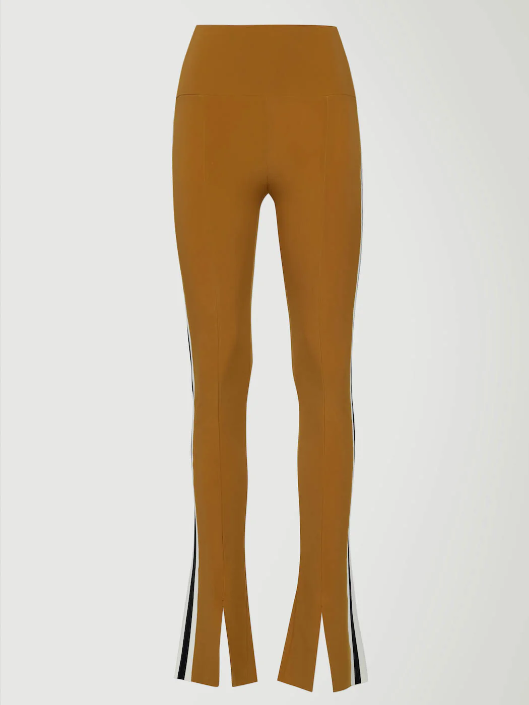 Side Stripe Spat Legging - Mocha/Offset Stripe