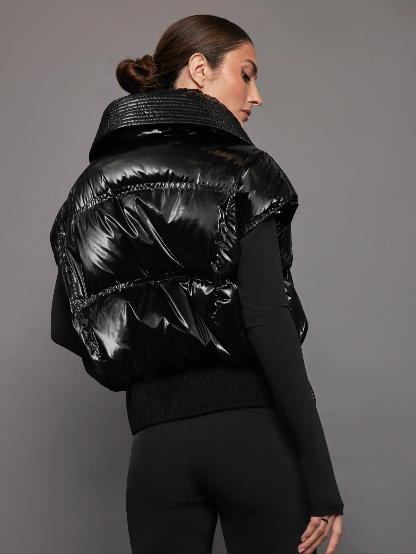 Sierra Down Gilet - Black Liquid - Image 3
