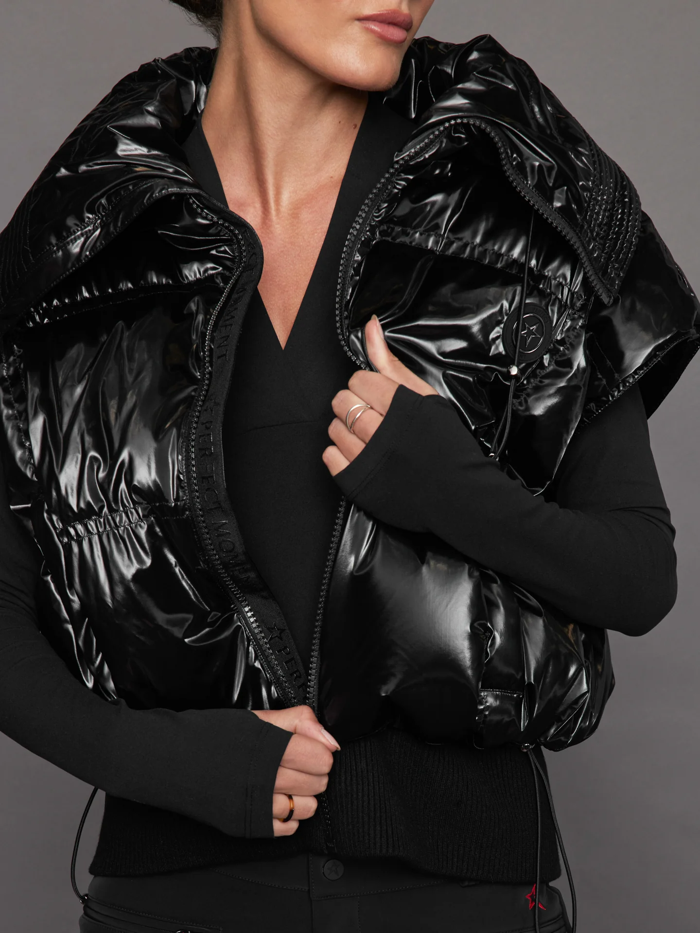 Sierra Down Gilet - Black Liquid - Image 4