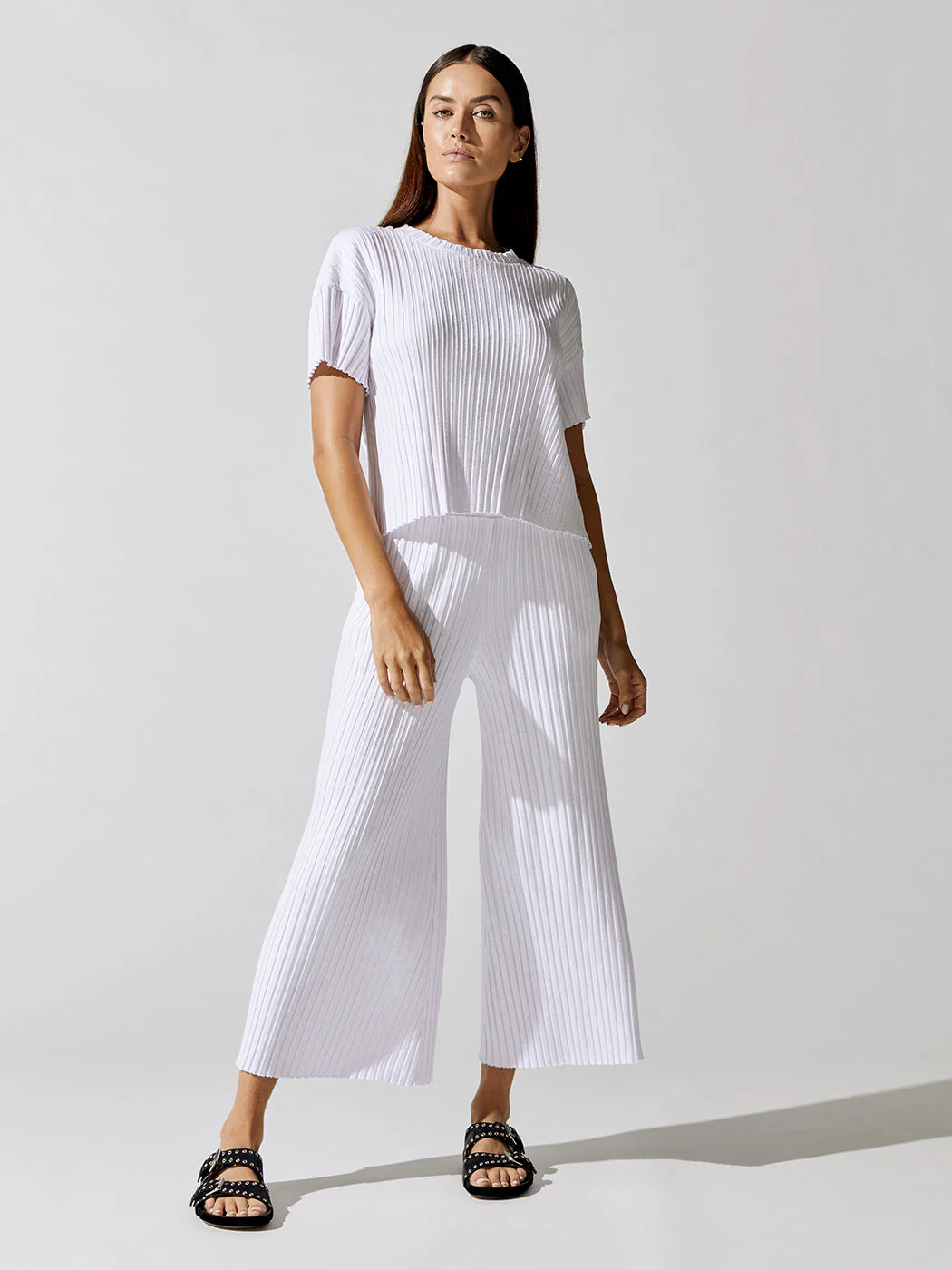 Siro Rib Boxy Tee - White - Image 2