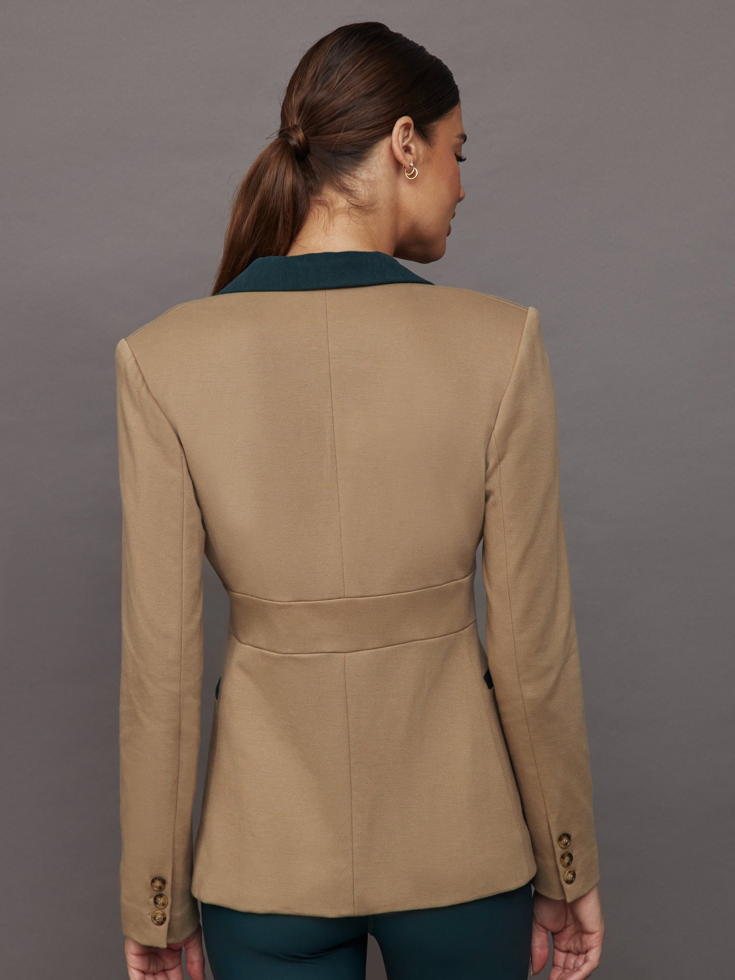 Slim Belted Blazer - Khaki / Ponderosa Pine - Image 3