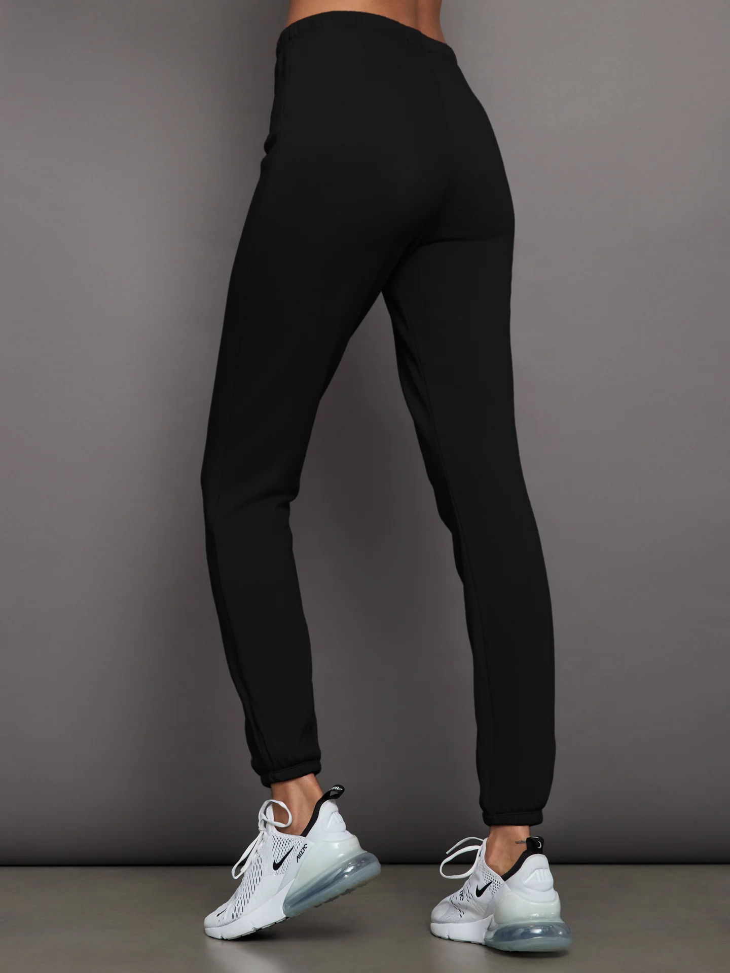 Slim Leg Sweatpant - Black - Image 3