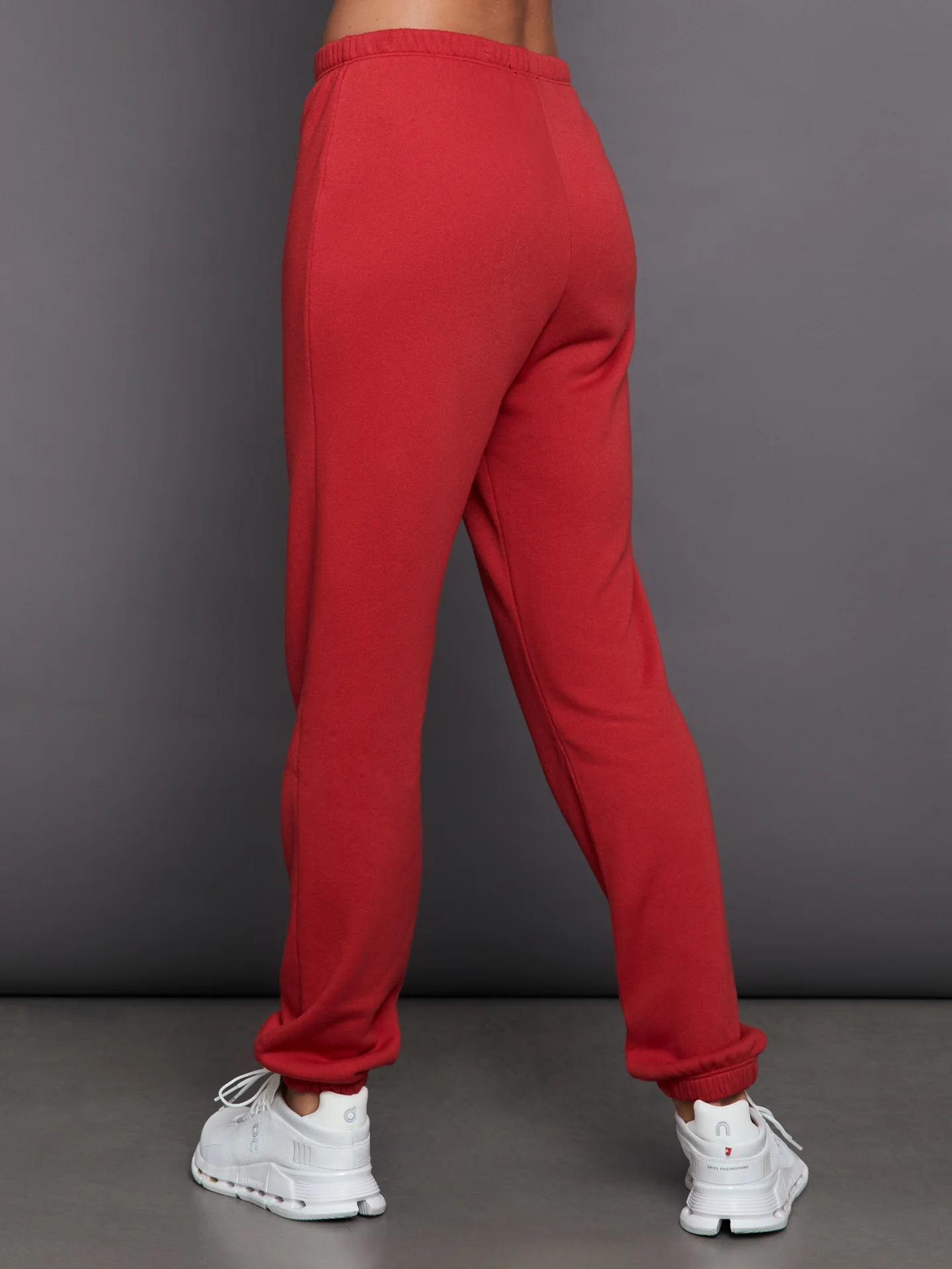Slim Leg Sweatpant - Haute Red - Image 3