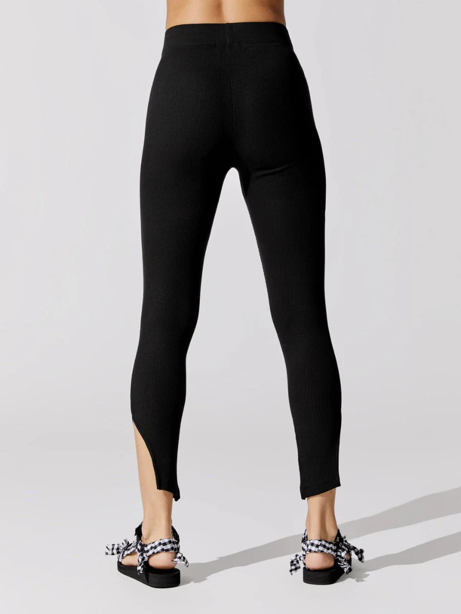 Slit Legging - Black - Image 2