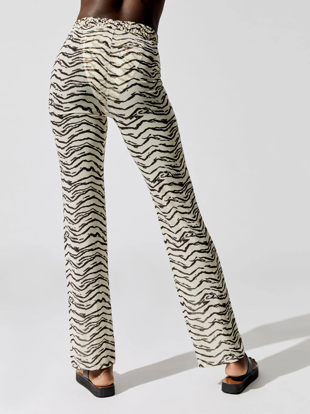 Smocked Mesh Pant - Off White Tiger - Image 3