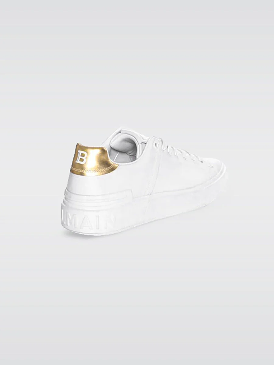 Sneaker B Court Classic - White-Gold - Image 3
