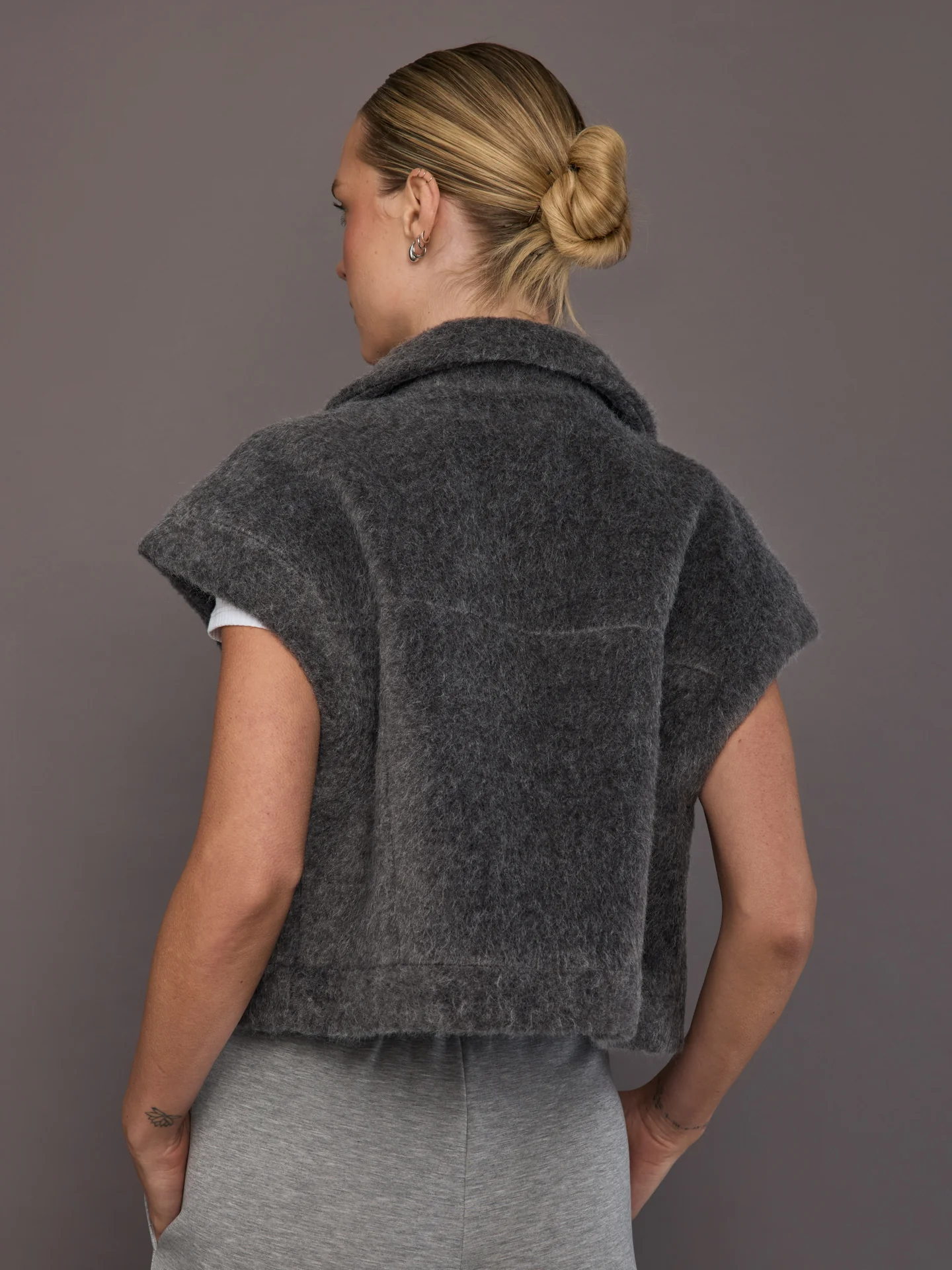 Sophie Vest - Light Grey Melange - Image 2