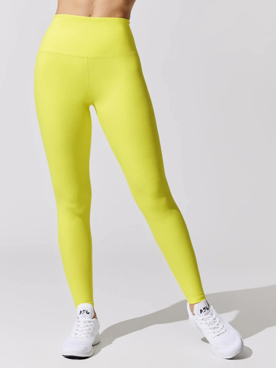 Spacedye Caught in the Midi High Waisted Legging - Lemon Glow - Image 2