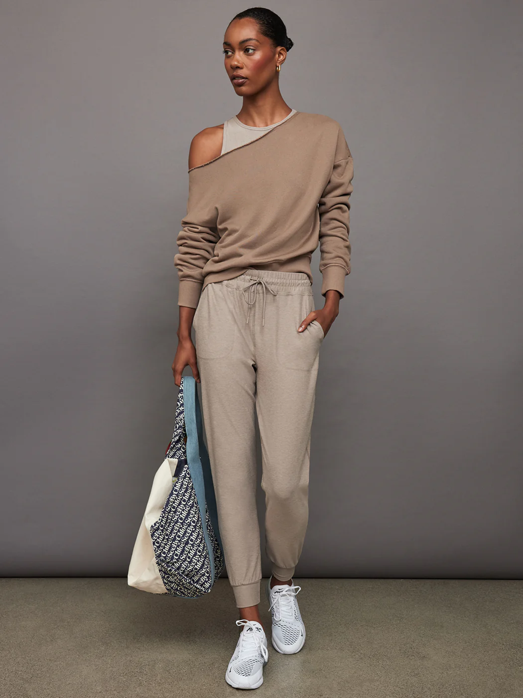 Spacedye Commuter Midi Jogger - Birch Heather - Image 5