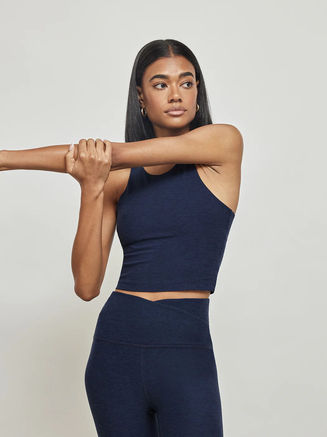 Spacedye Focus Cropped Tank - Nocturnal Navy - Image 3