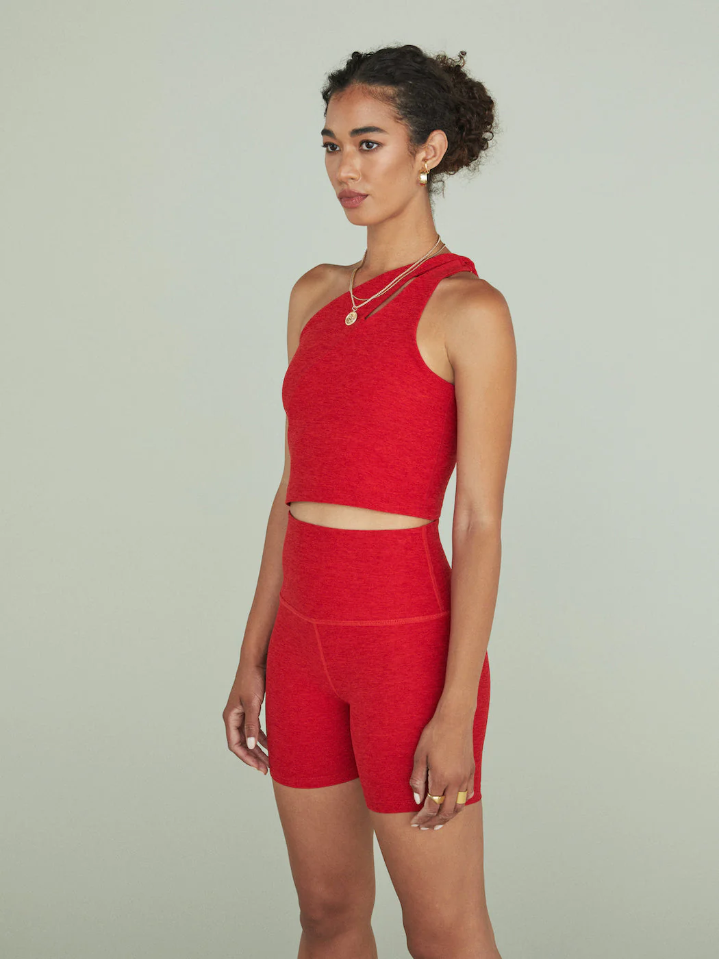Spacedye Lost Your Mind Cropped Tank - Red Hot-Siren - Image 3