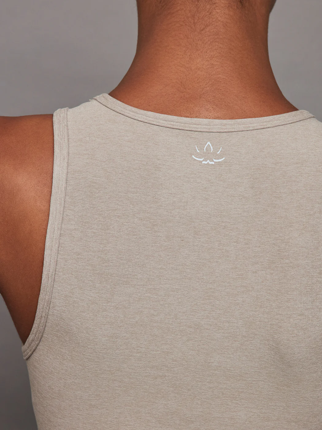 Spacedye Motivate Cropped Tank - Birch Heather - Image 3