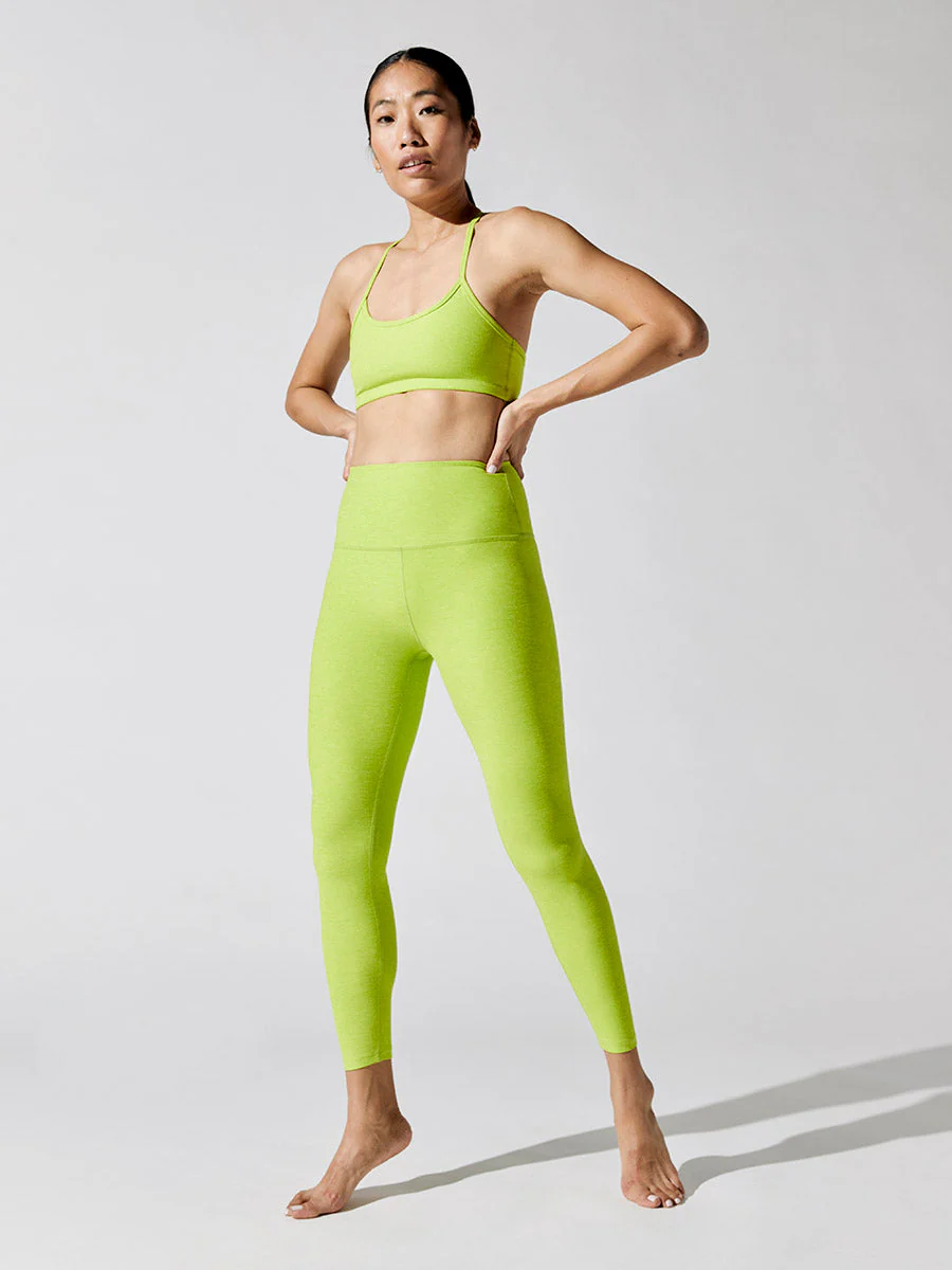 Spacedye Slim Racerback Bra - Matcha Green - Image 2