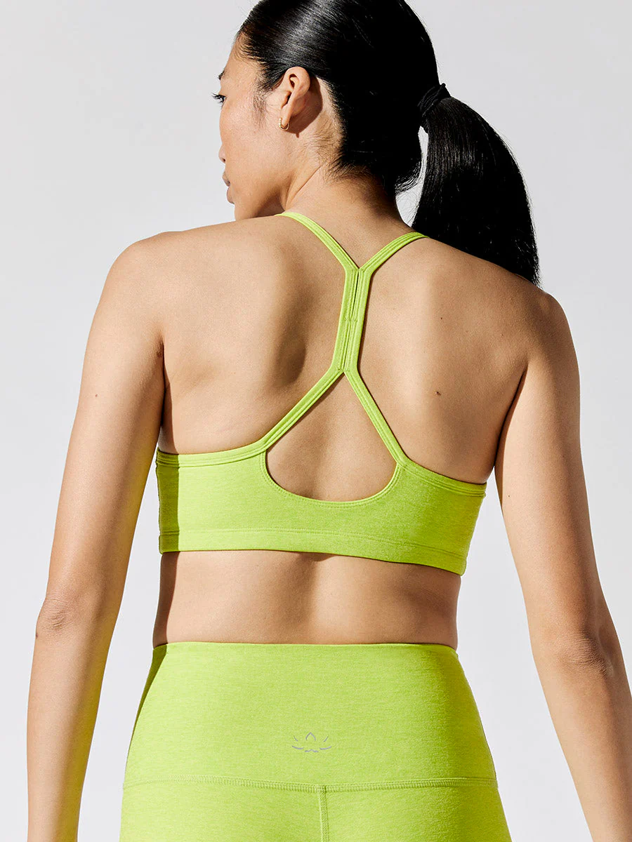 Spacedye Slim Racerback Bra - Matcha Green - Image 3
