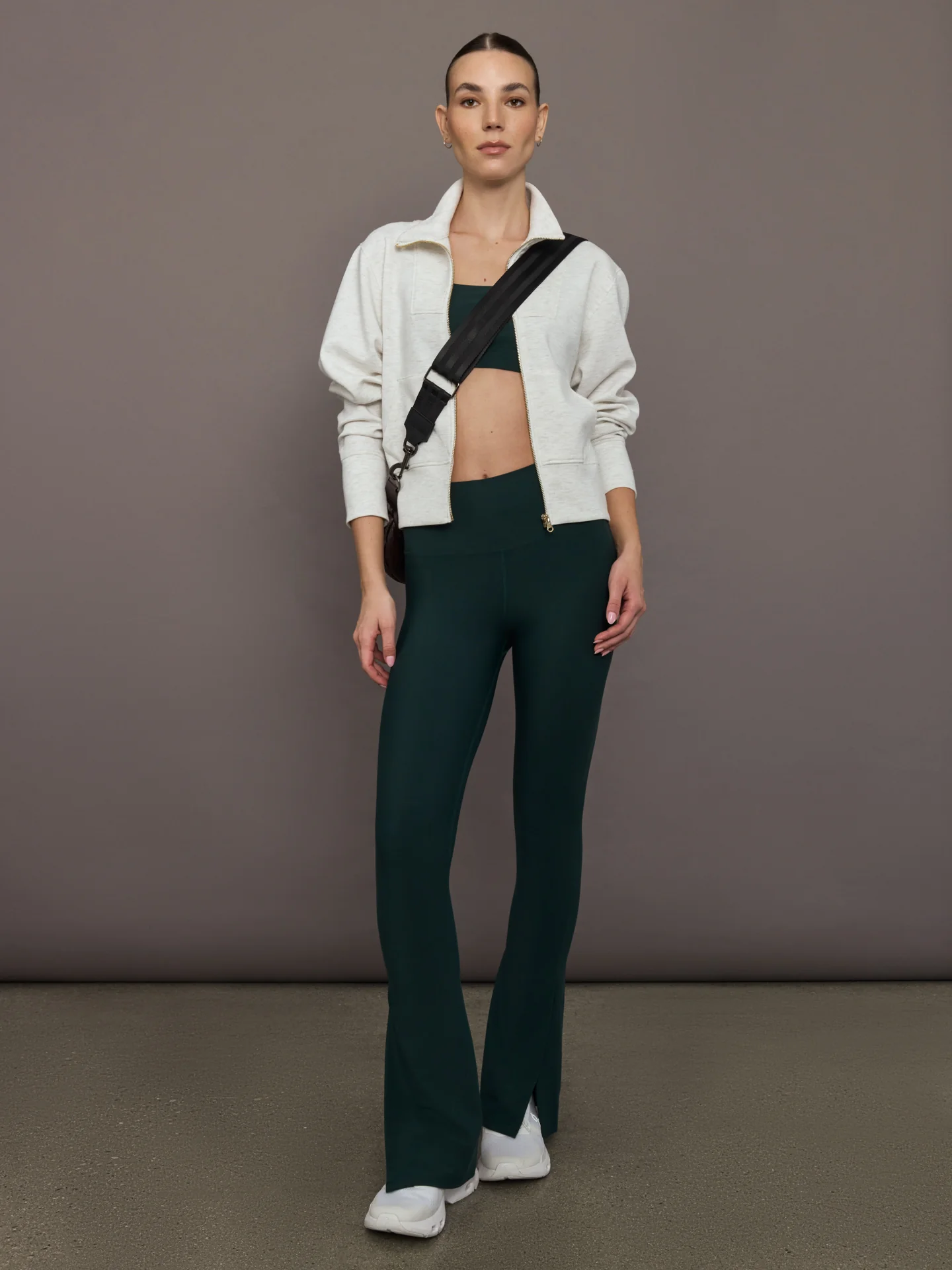Split Bootcut Legging in Melt - Forest - Image 2