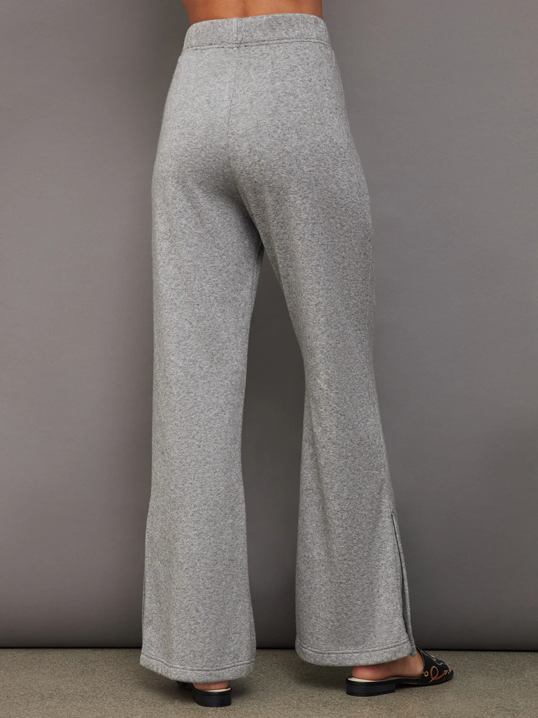 Split Bootcut Sweatpant - Heather Grey - Image 3