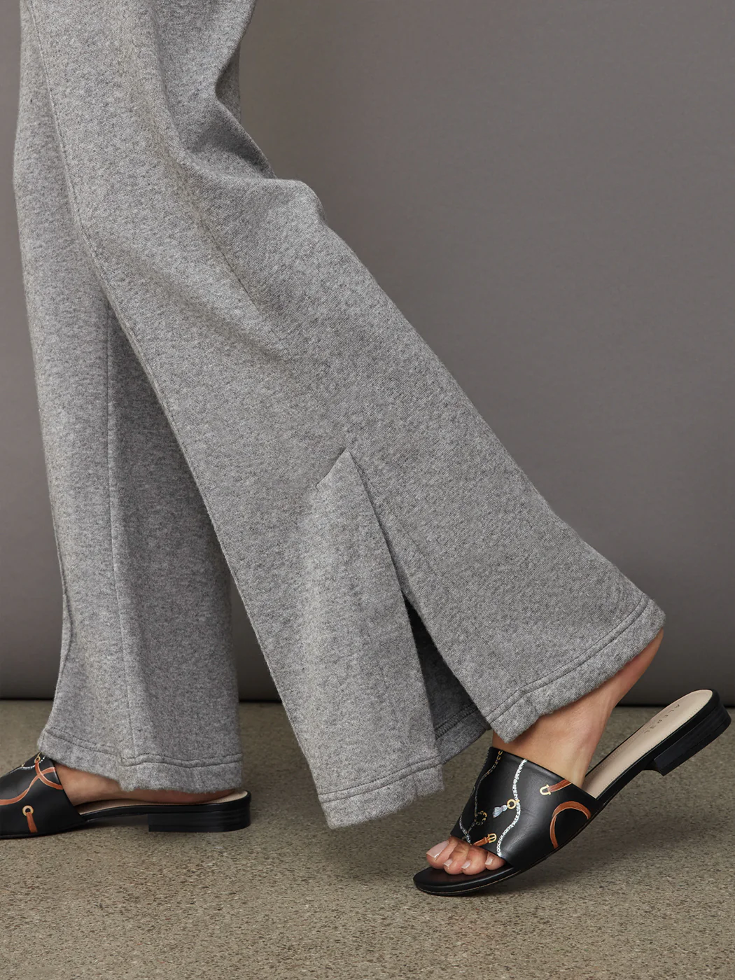 Split Bootcut Sweatpant - Heather Grey - Image 6