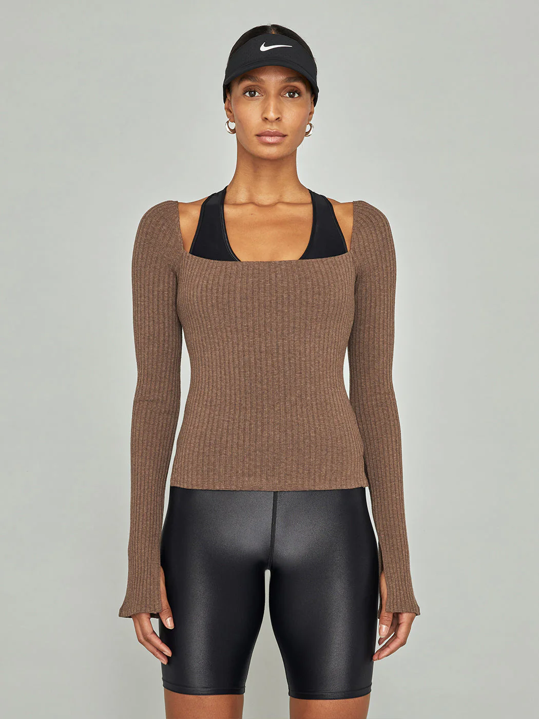 Split Sleeve Square Neck Top - Bruno