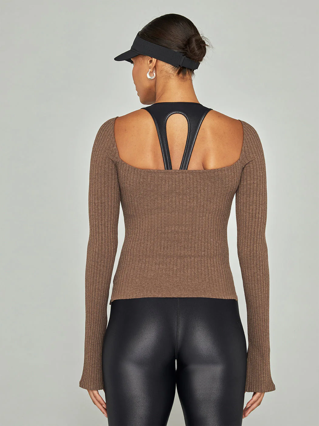 Split Sleeve Square Neck Top - Bruno - Image 2