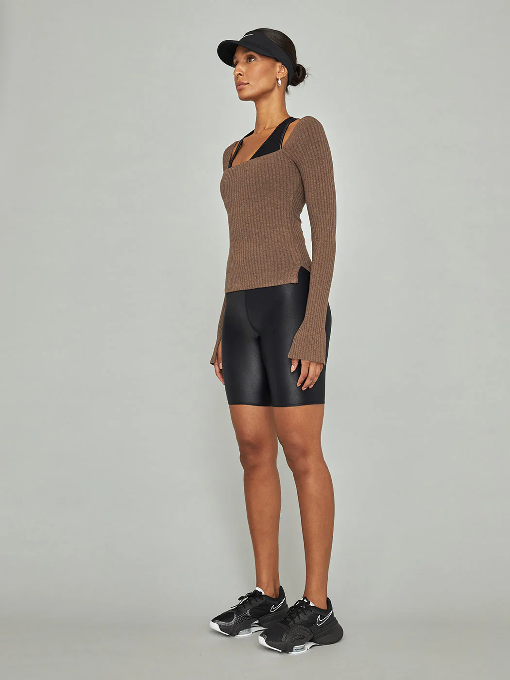 Split Sleeve Square Neck Top - Bruno - Image 7