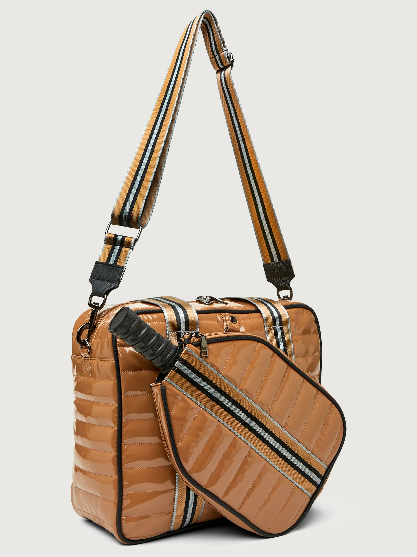 Sporty Spice Pickleball Bag - Dark Nude Patent - Image 8