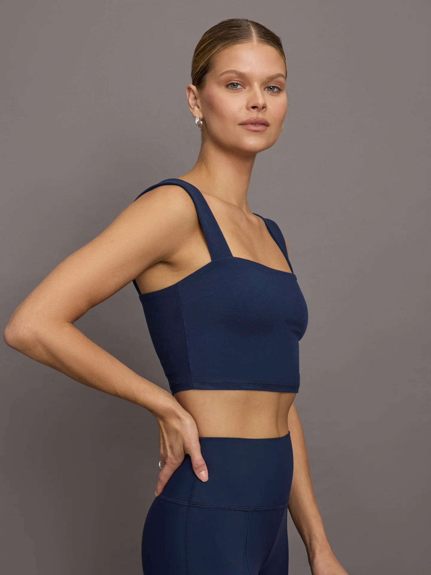 Square Neck Bra Top in Melt - Navy Blazer - Image 3
