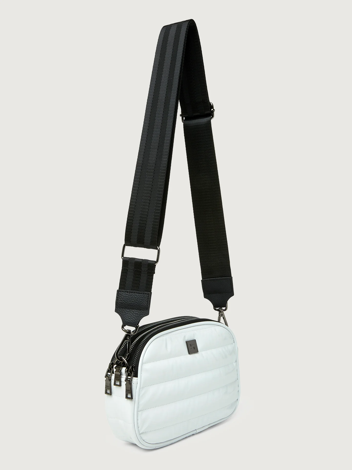 Stargazer - White Patent/ Black/ Black Web/ Gunmental Hardware - Image 7