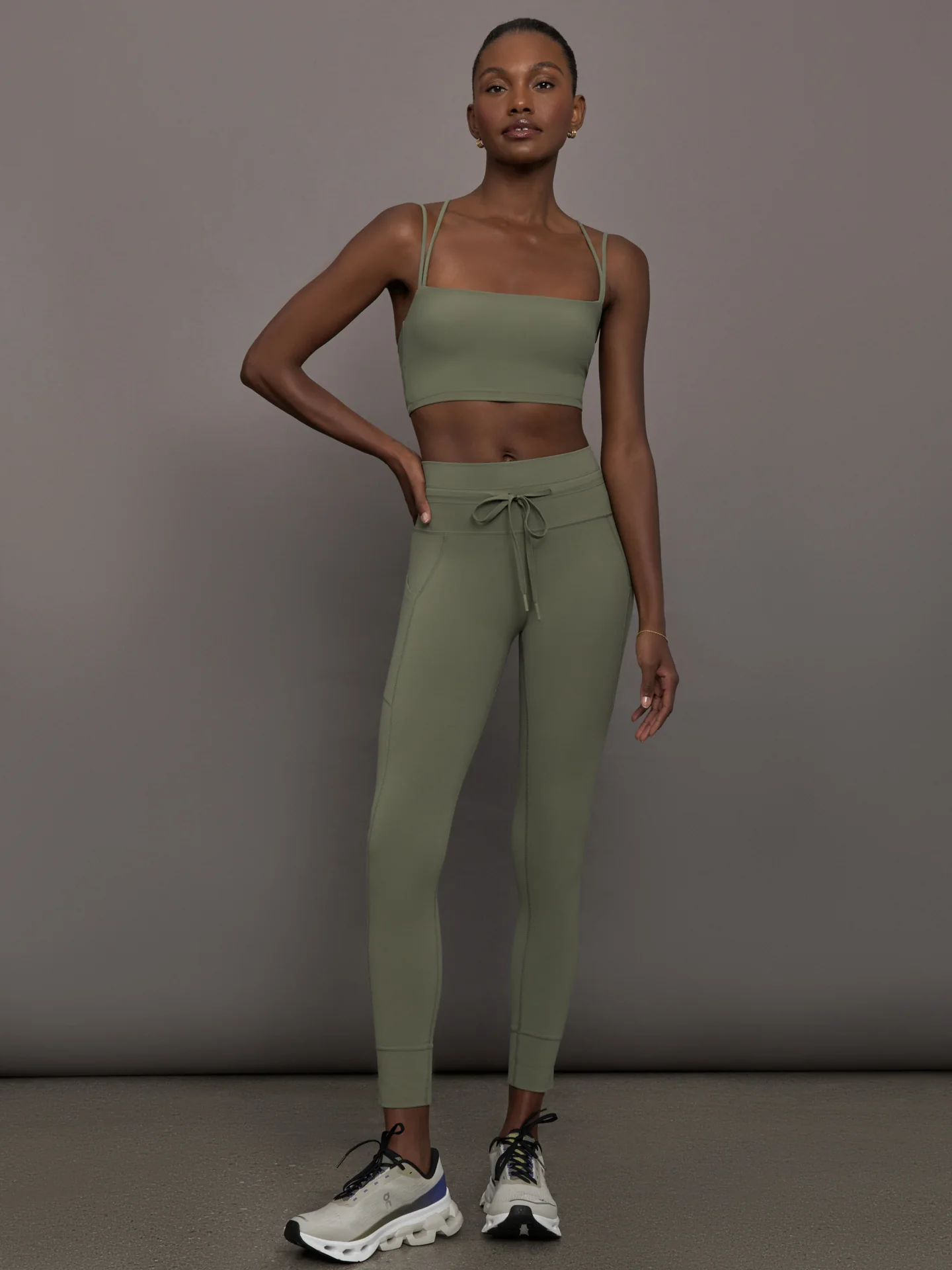 Strappy Bra in Melt - Moss - Image 2