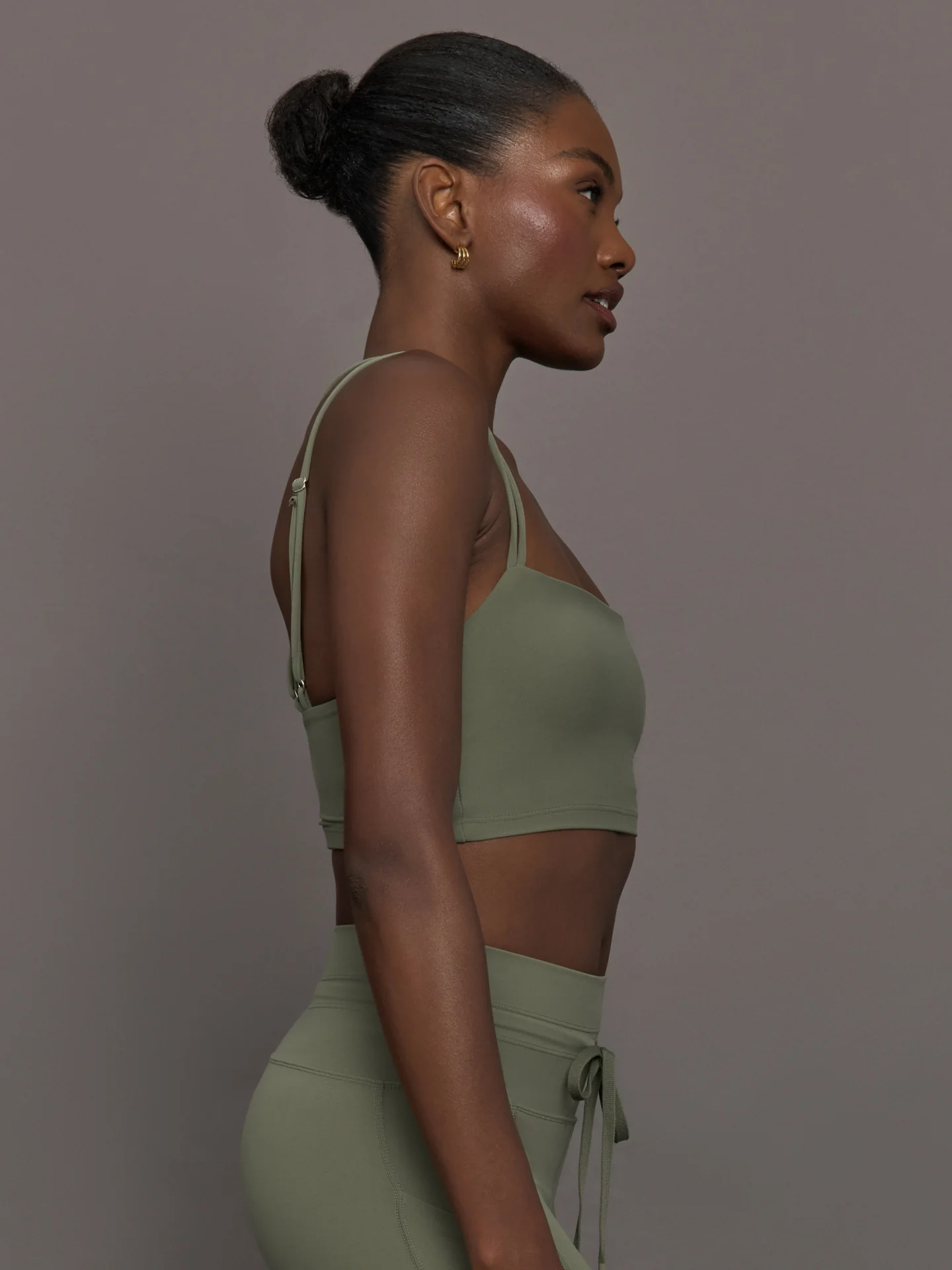 Strappy Bra in Melt - Moss - Image 3