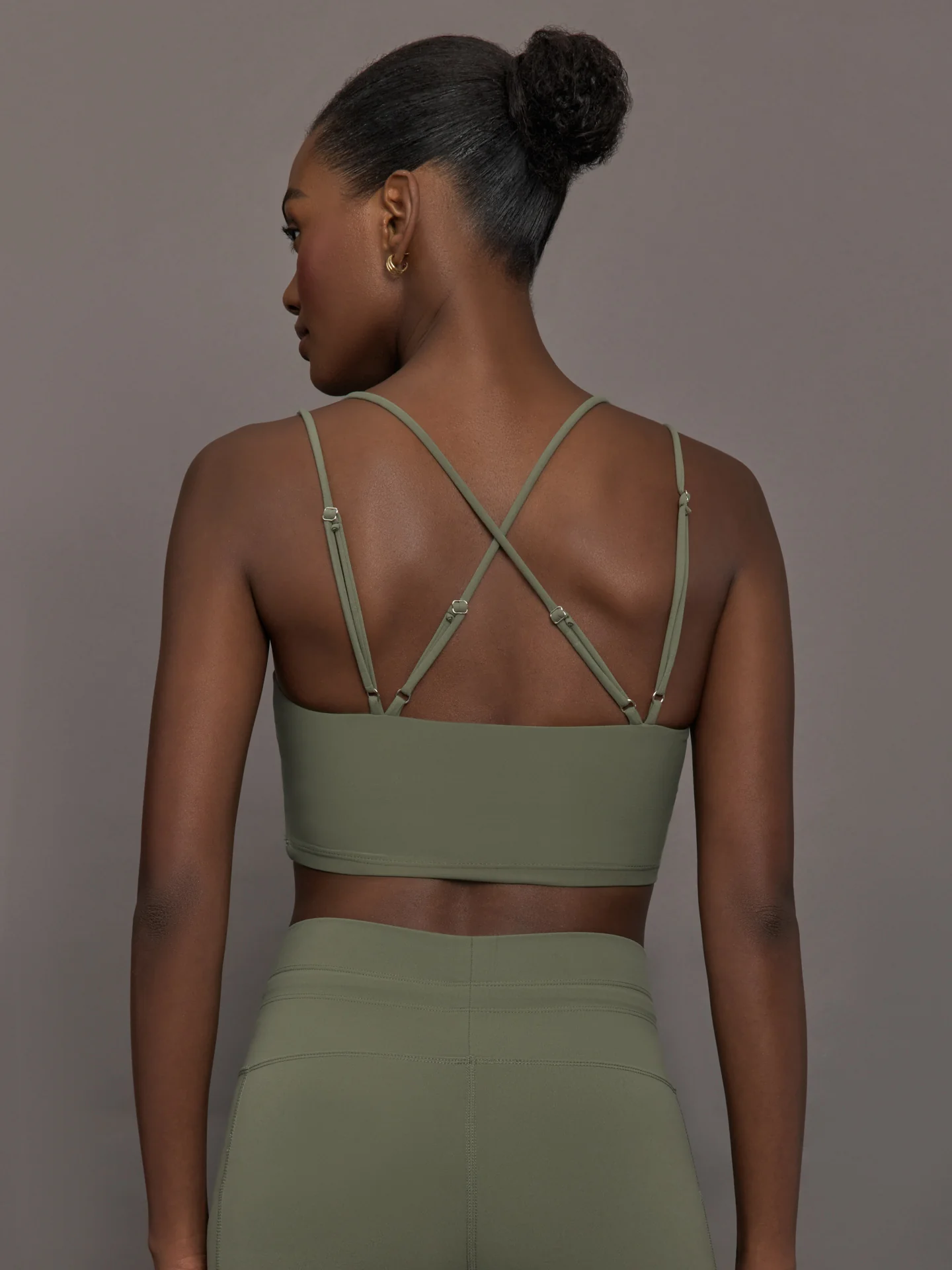 Strappy Bra in Melt - Moss - Image 4