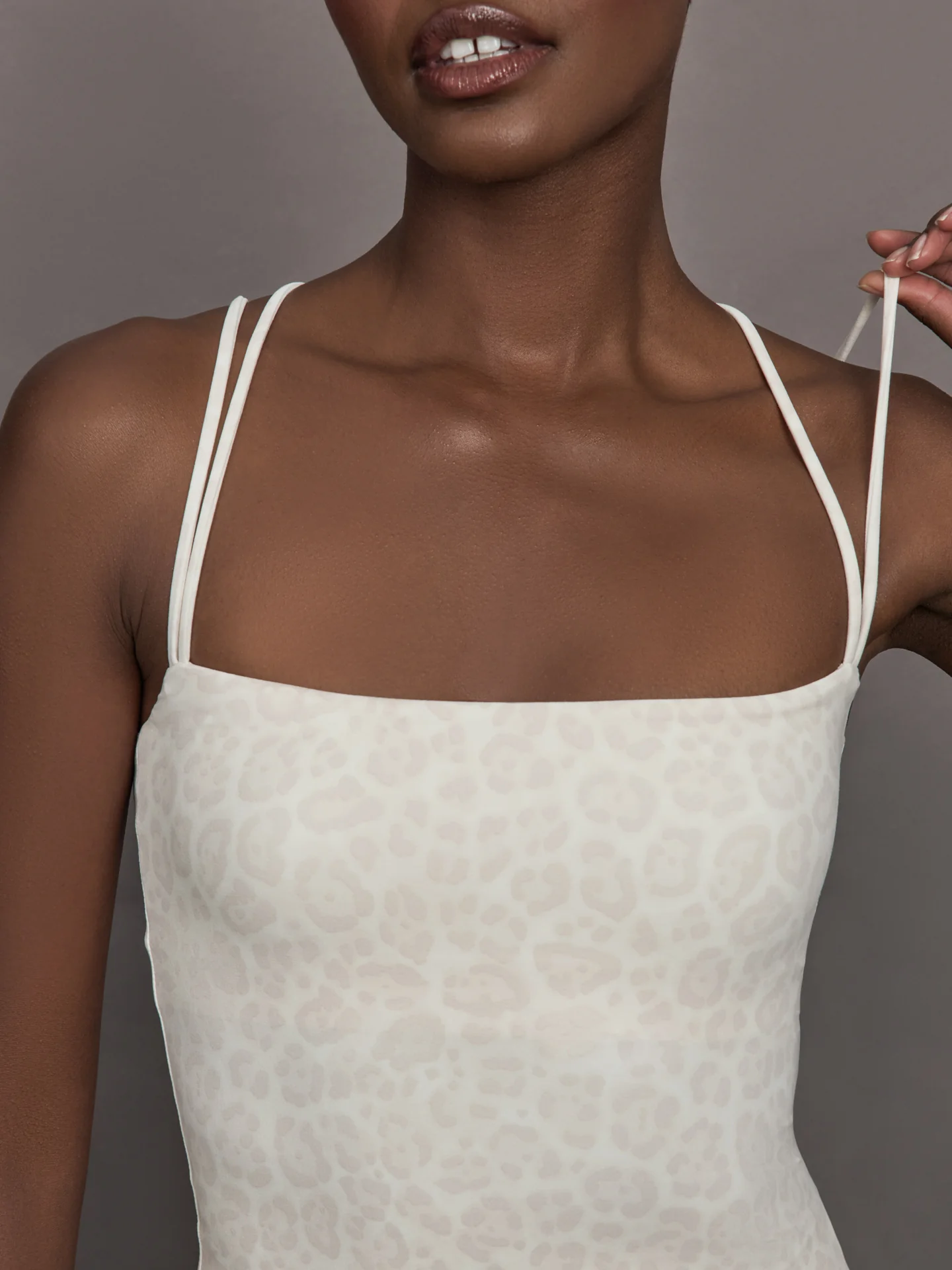 Strappy Tank in Melt - Snow Leopard - Image 6