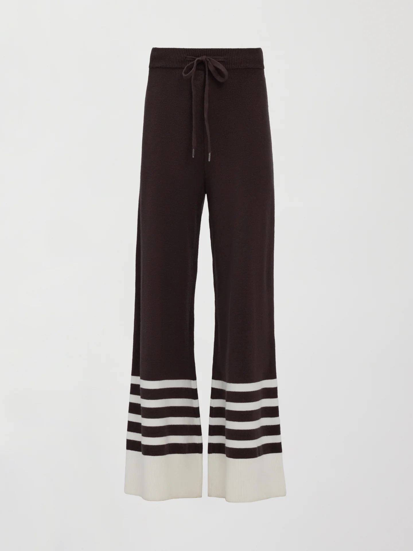 Striped Sweater Pant - Chocolate Torte / Off White - Image 6