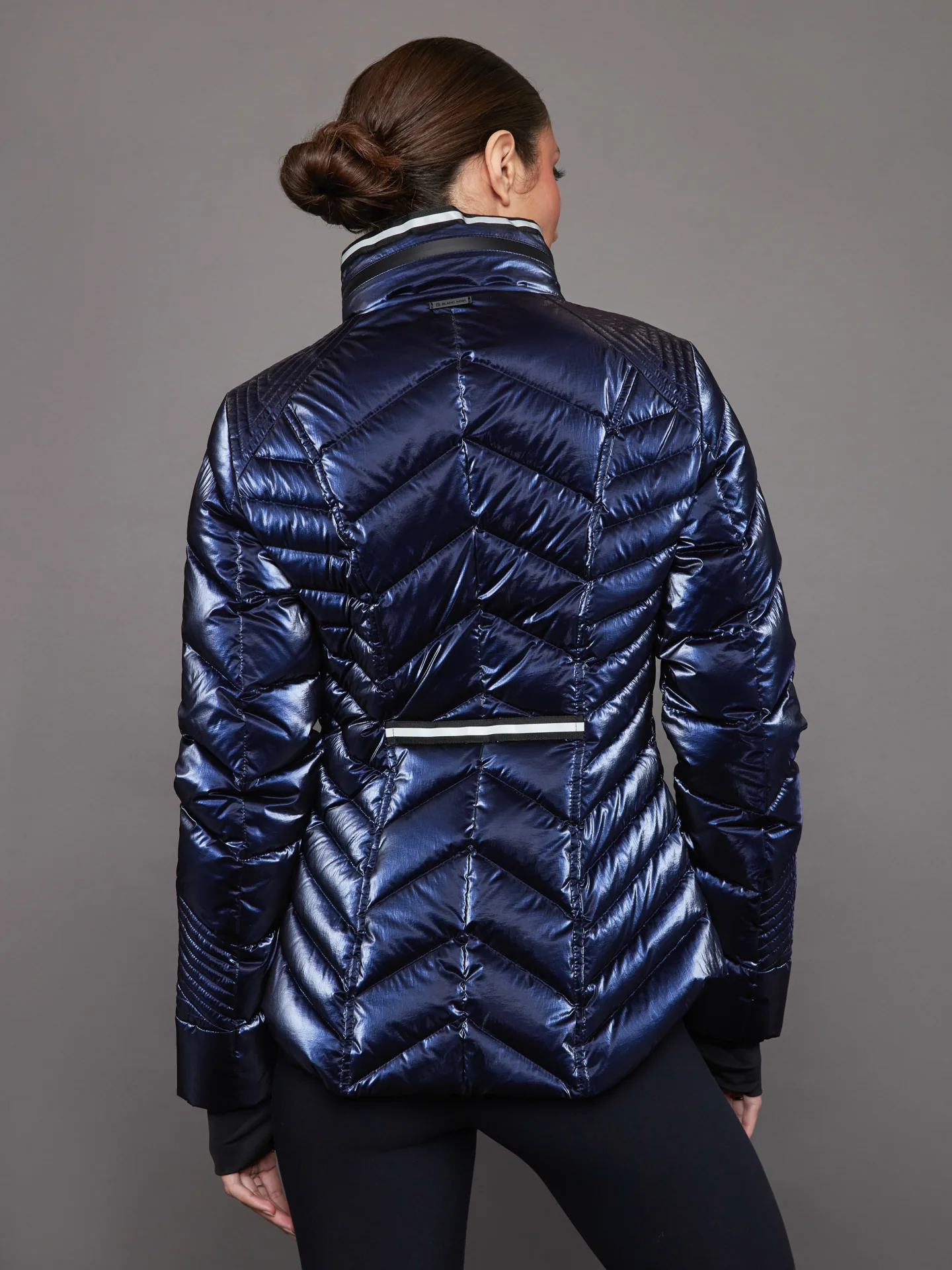 Super Hero Puffer with Reflective Trim - Dress Blue - Image 3