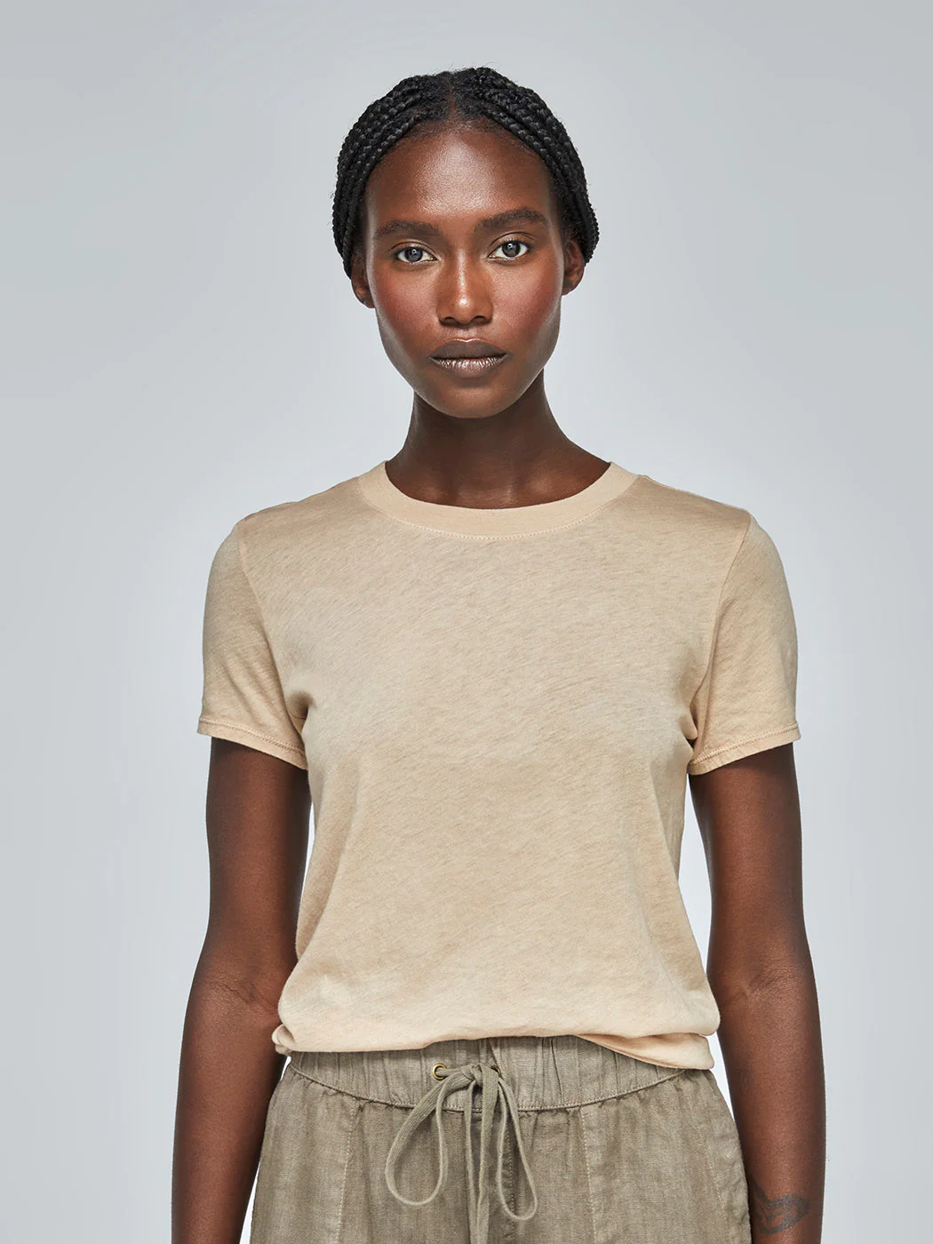 Supima Cotton Perfect Tee - Oat Milk