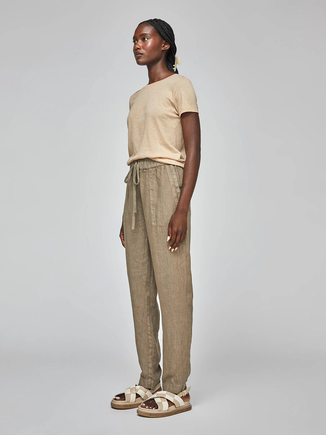 Supima Cotton Perfect Tee - Oat Milk - Image 3